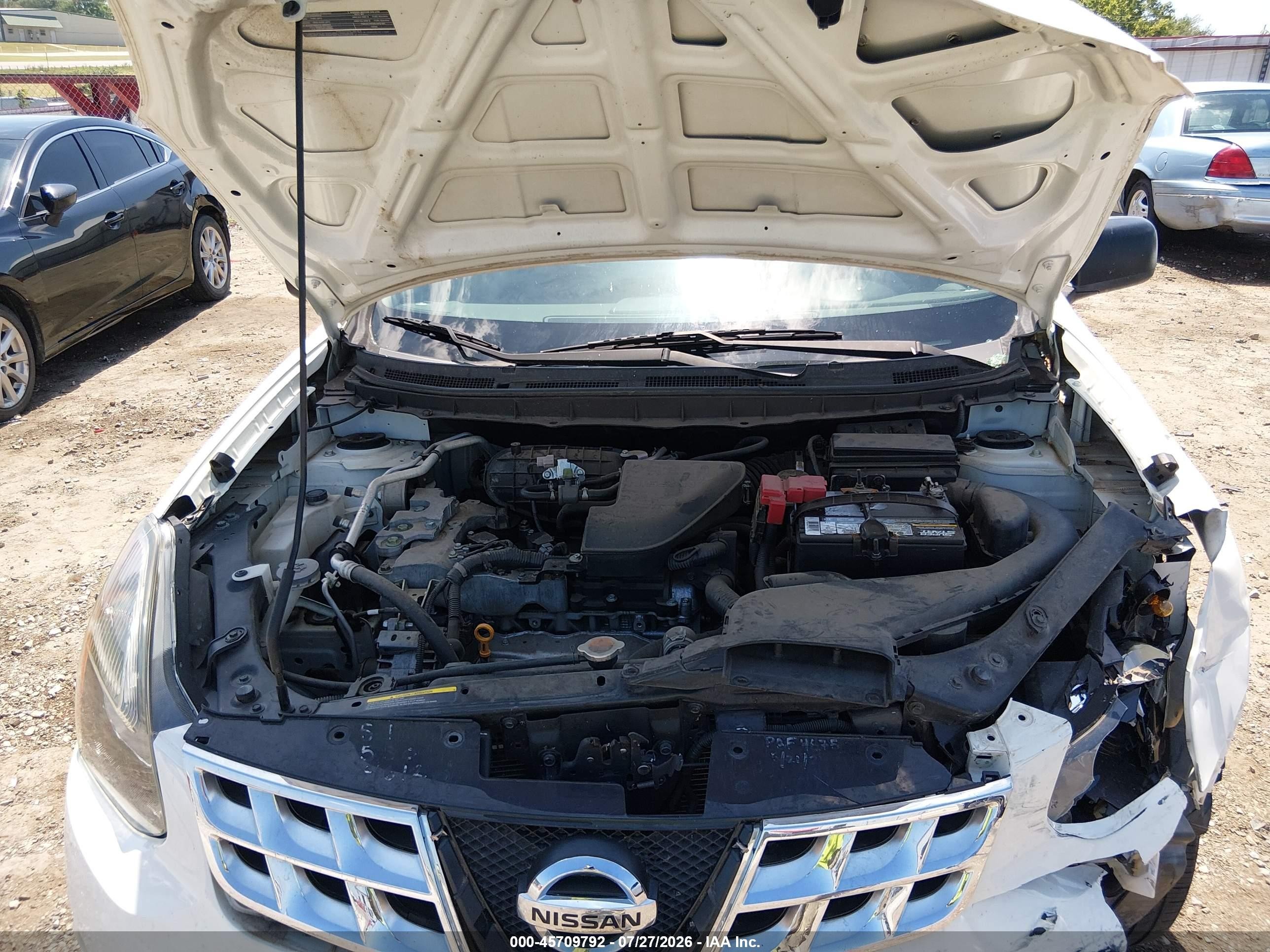 2014 Nissan Rogue Select S White vin: JN8AS5MV1EW706016