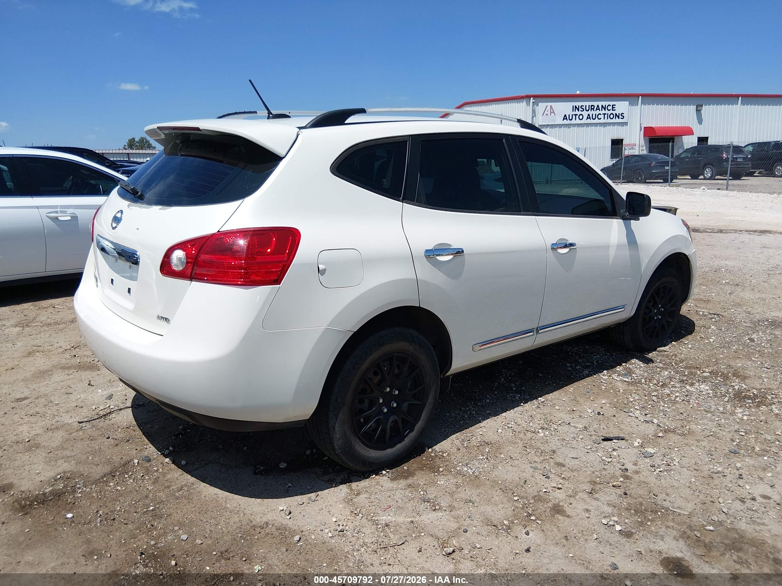 2014 Nissan Rogue Select S White vin: JN8AS5MV1EW706016