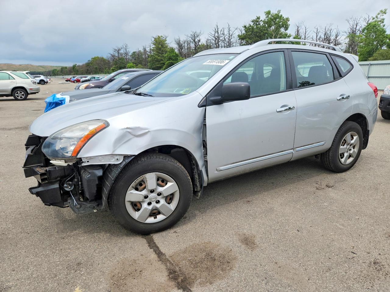 2014 Nissan Rogue Select S Silver vin: JN8AS5MV1EW715475