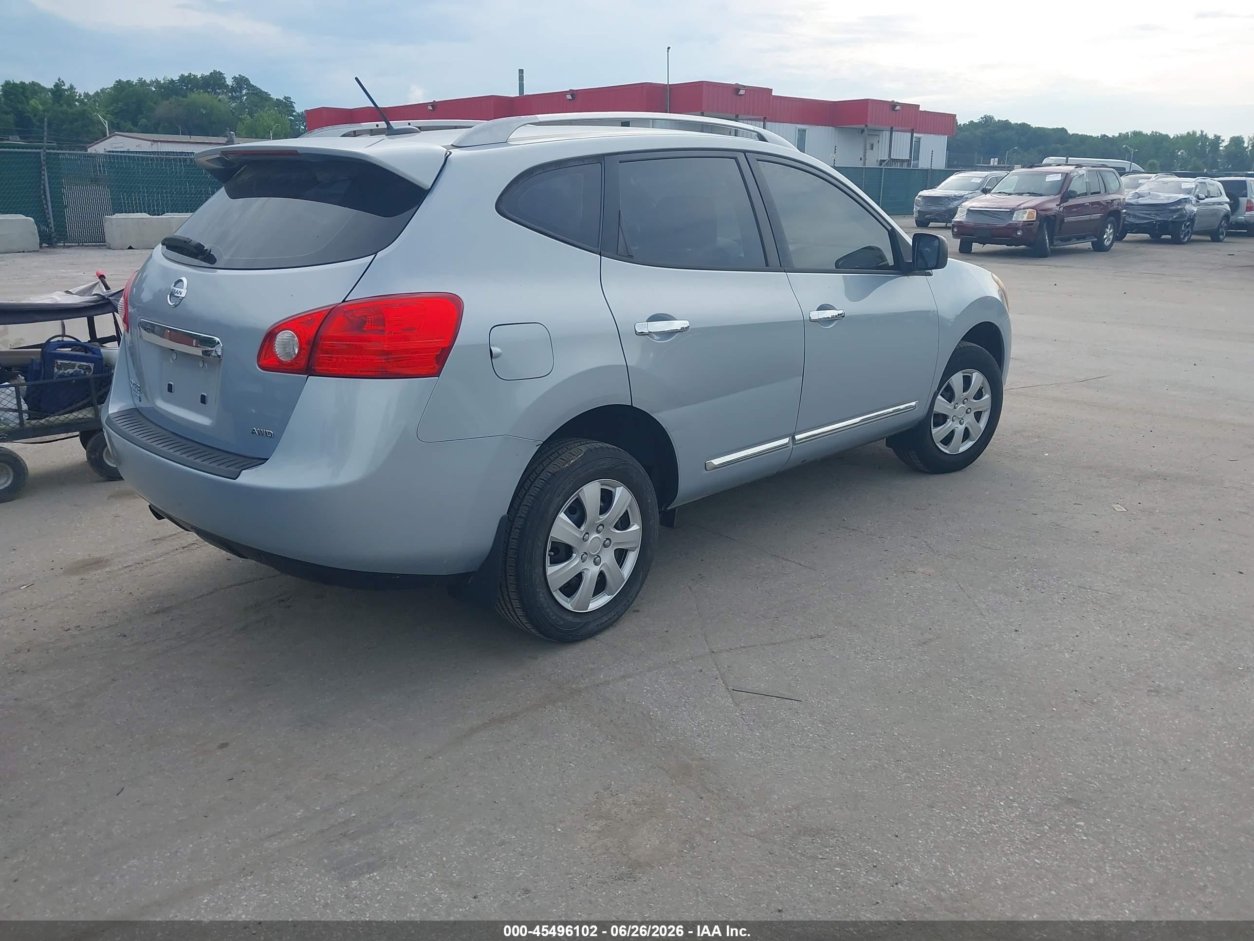 2015 Nissan Rogue Select S Light Blue vin: JN8AS5MV1FW254649