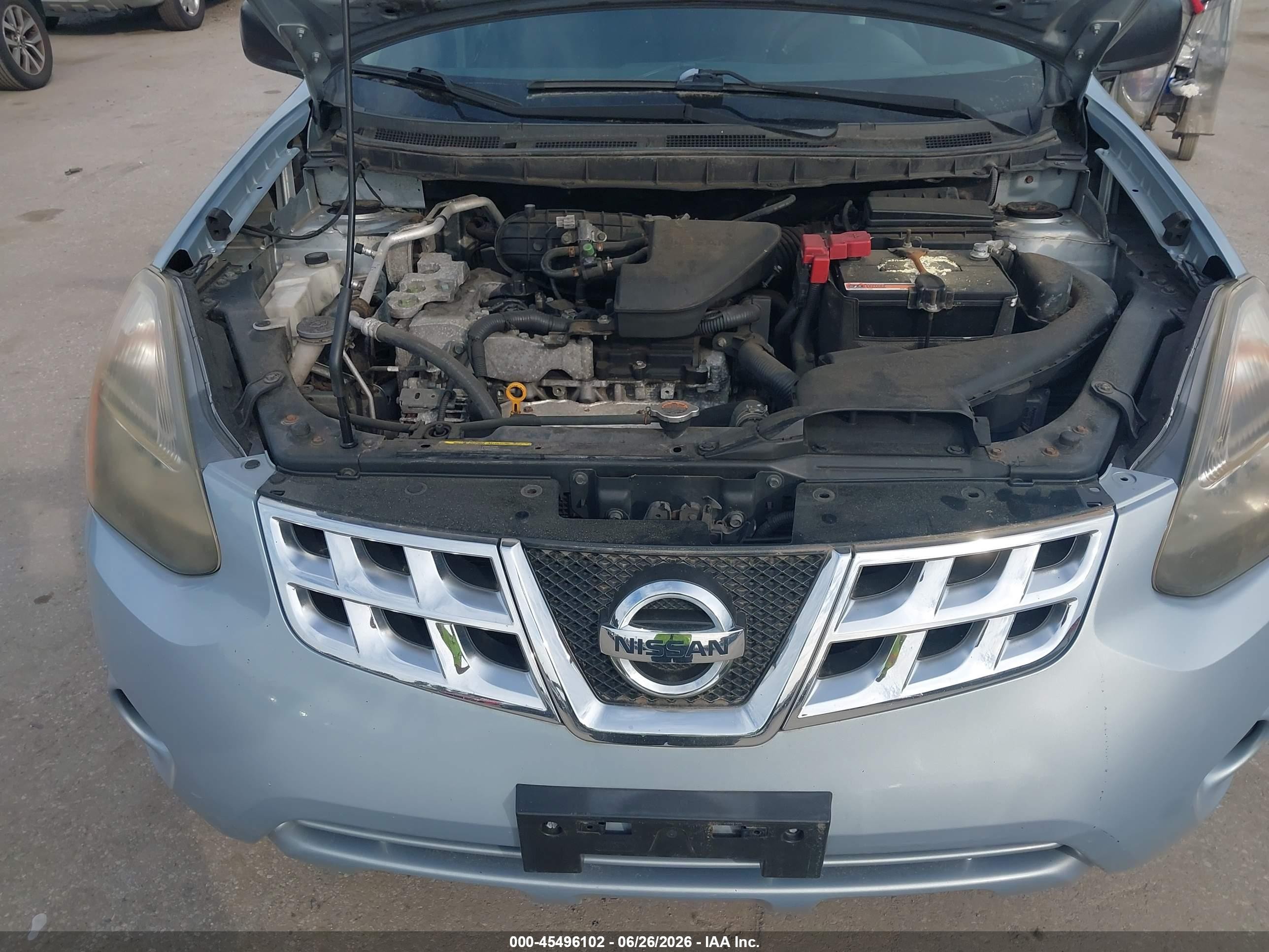 2015 Nissan Rogue Select S Light Blue vin: JN8AS5MV1FW254649