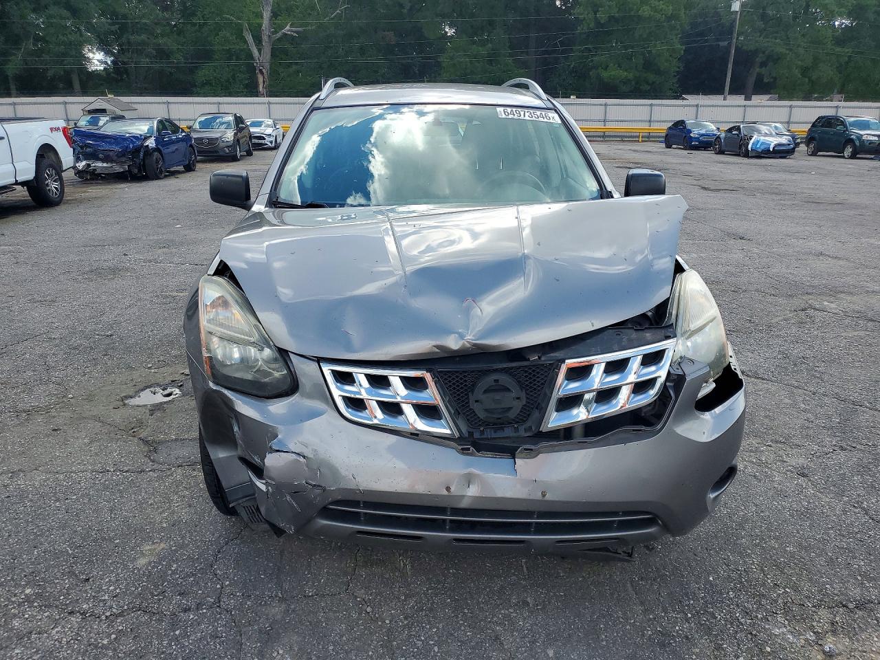 2015 Nissan Rogue Select S Серый vin: JN8AS5MV1FW256868
