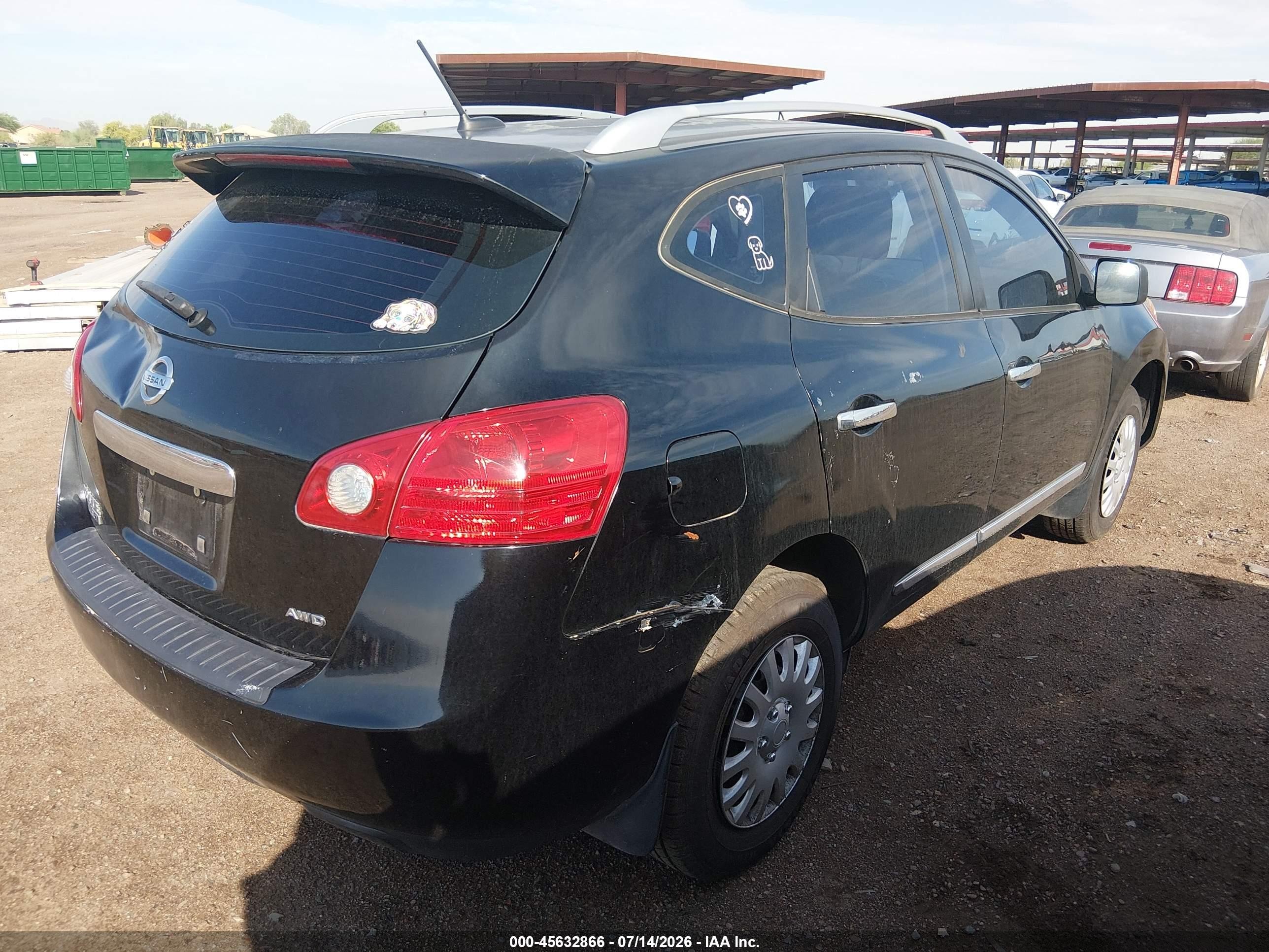 2015 Nissan Rogue Select S Black vin: JN8AS5MV1FW257342