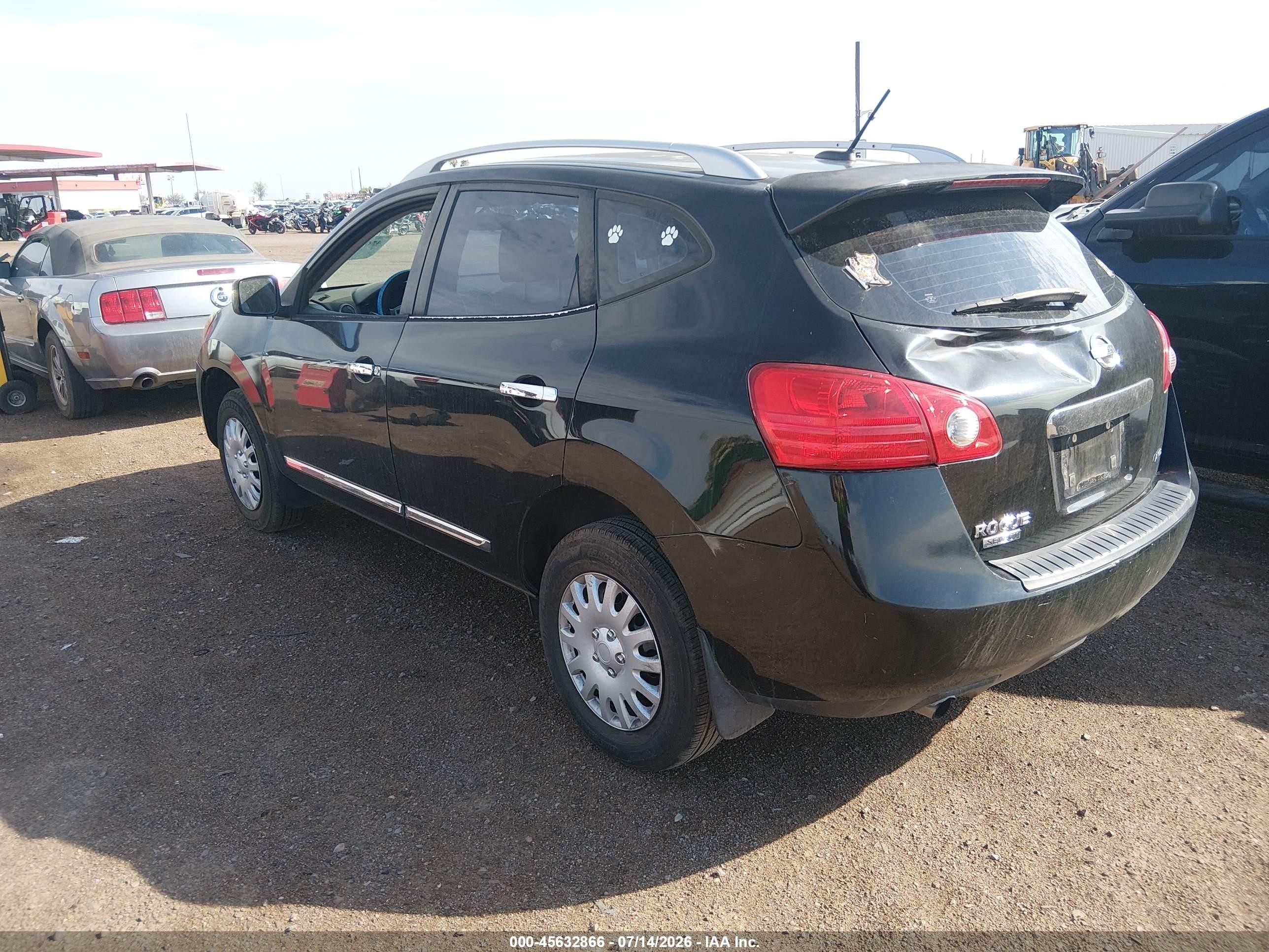 2015 Nissan Rogue Select S Black vin: JN8AS5MV1FW257342