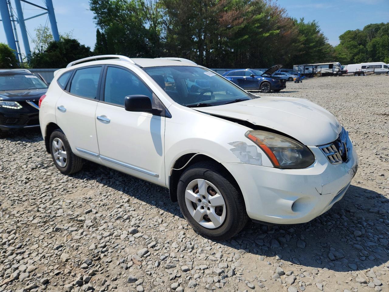 2015 Nissan Rogue Select S White vin: JN8AS5MV1FW753824