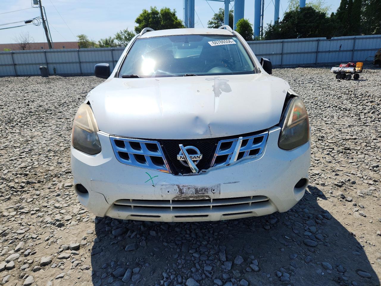 2015 Nissan Rogue Select S White vin: JN8AS5MV1FW753824