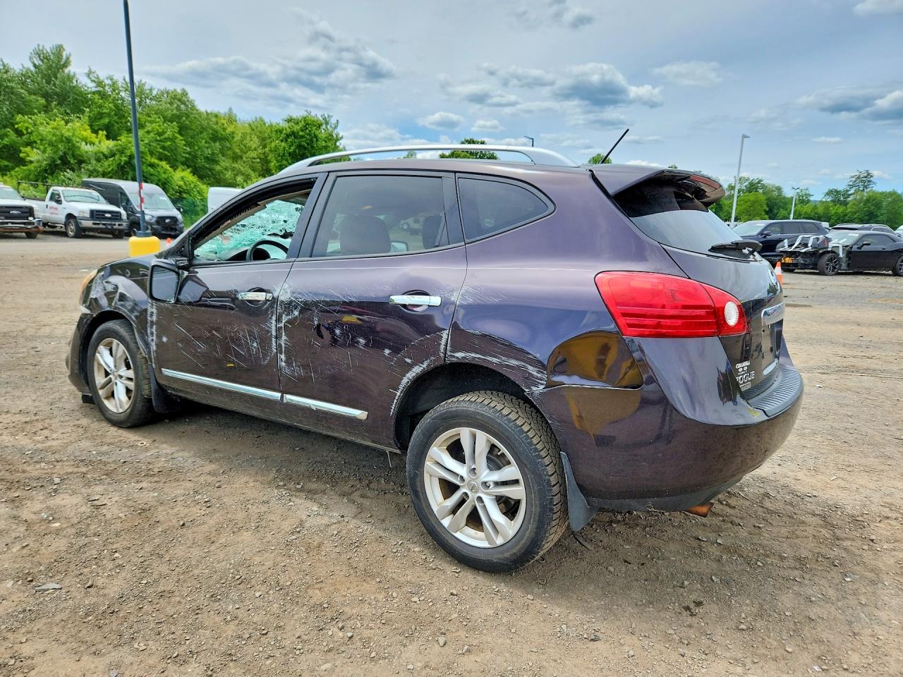2015 Nissan Rogue Select S Бордовый vin: JN8AS5MV1FW760384