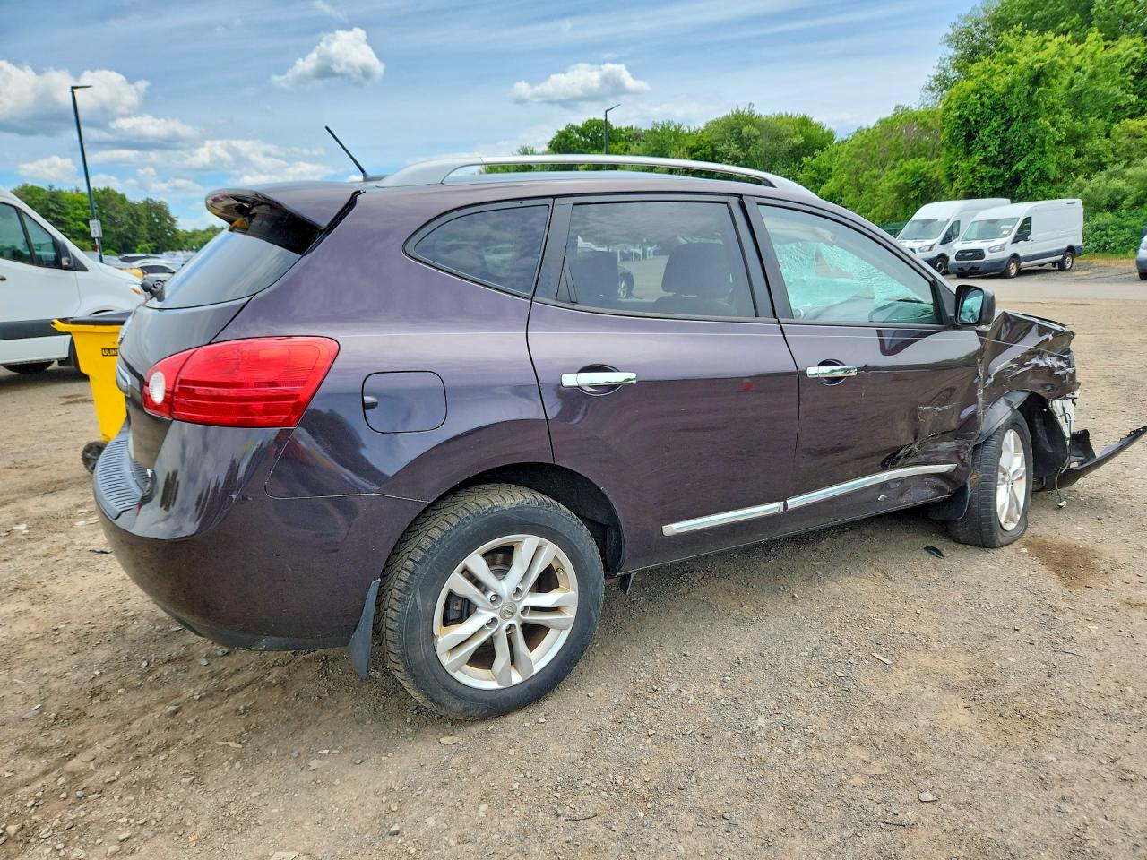 2015 Nissan Rogue Select S Бордовый vin: JN8AS5MV1FW760384