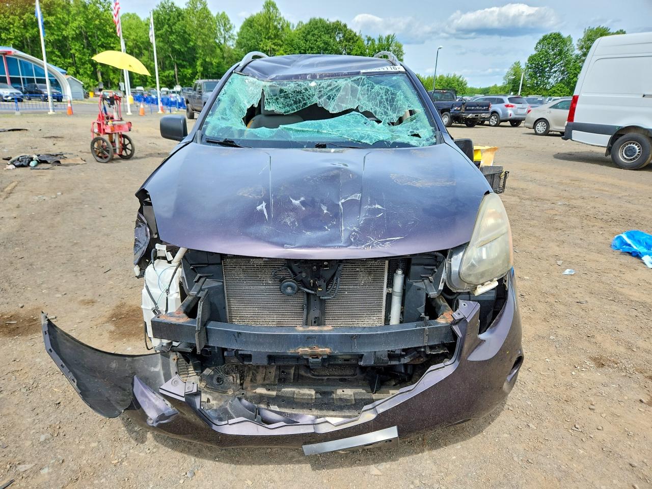 2015 Nissan Rogue Select S Бордовый vin: JN8AS5MV1FW760384