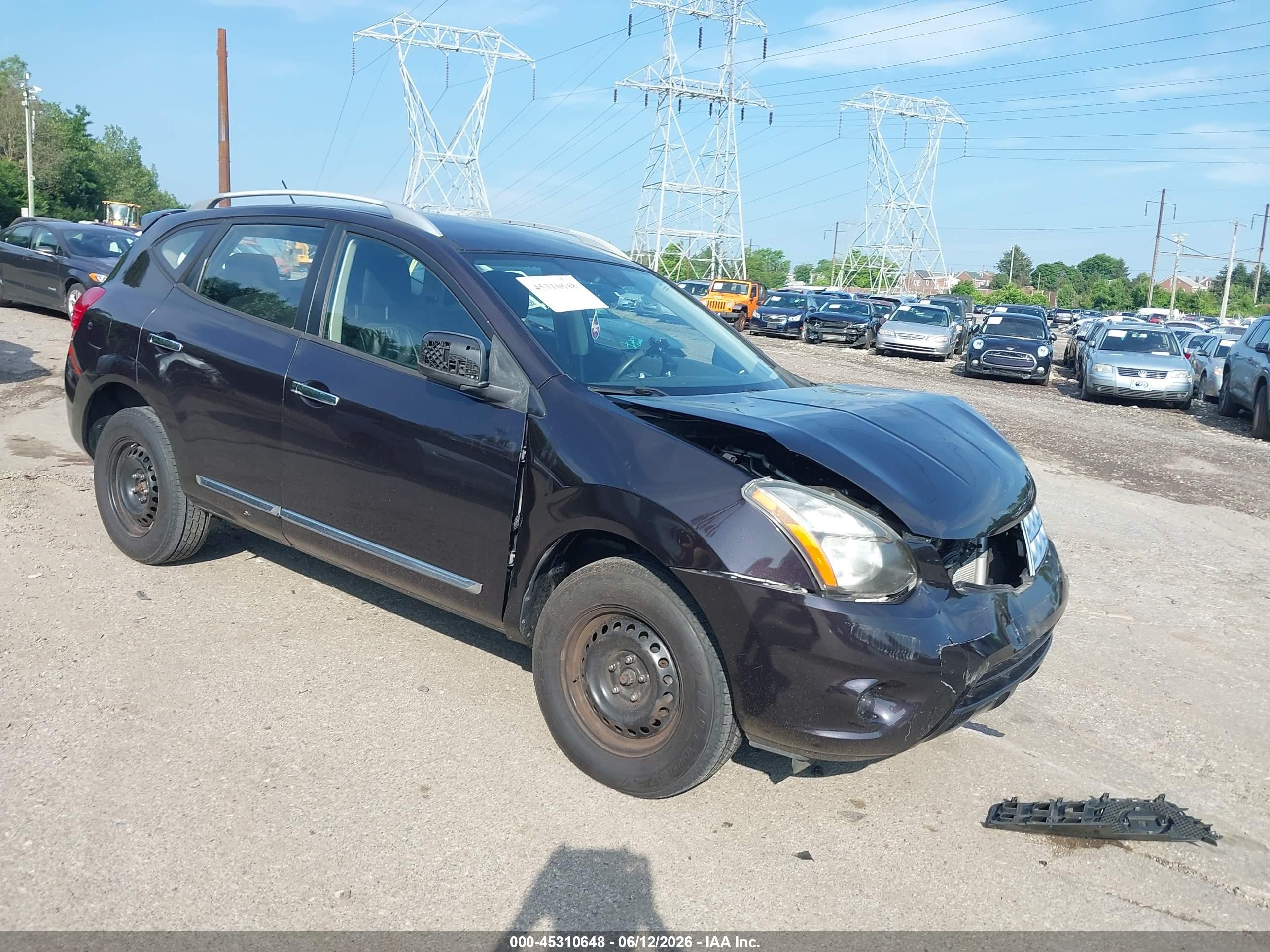 2015 Nissan Rogue Select S Black vin: JN8AS5MV1FW764001
