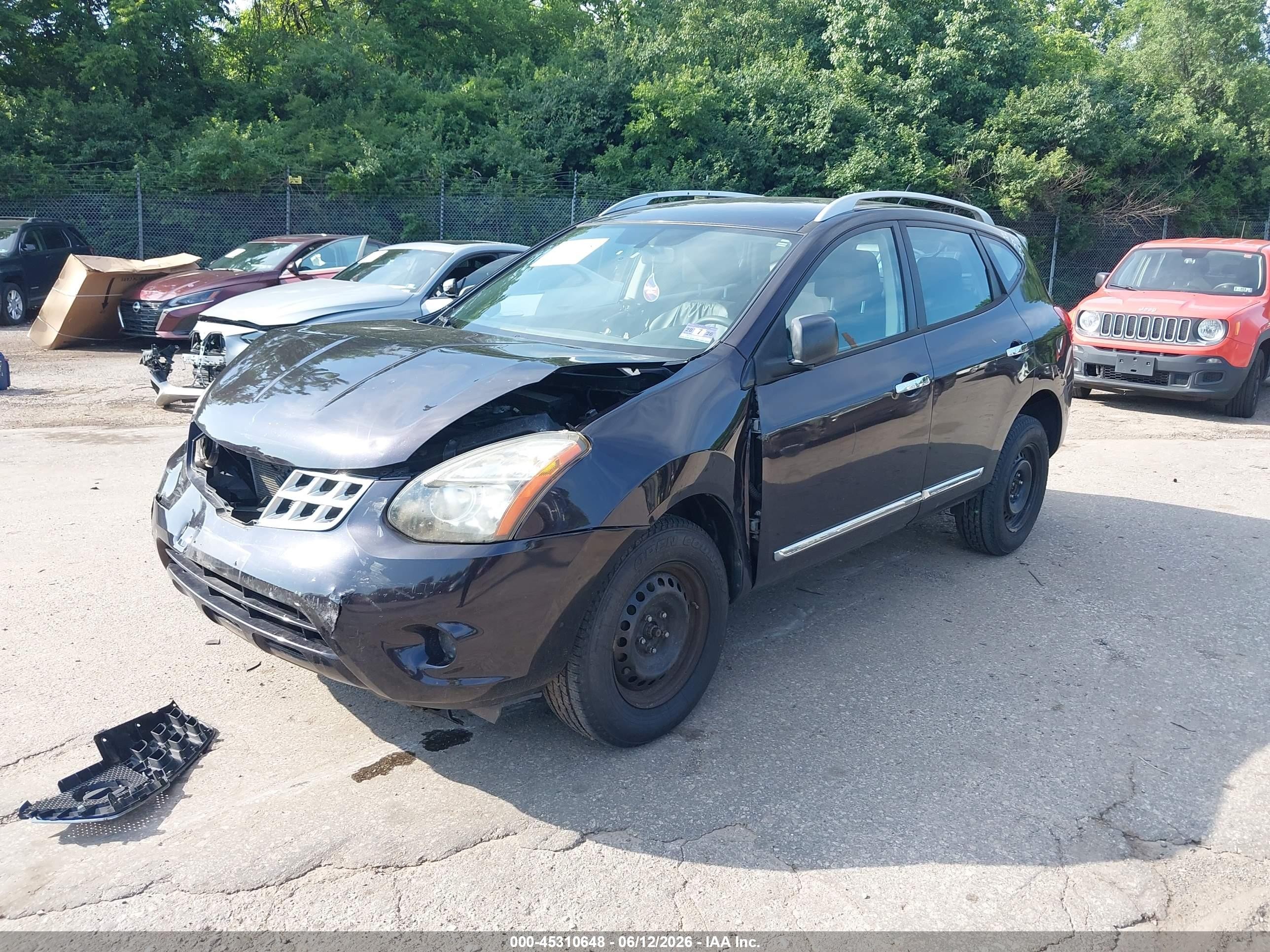 2015 Nissan Rogue Select S Black vin: JN8AS5MV1FW764001