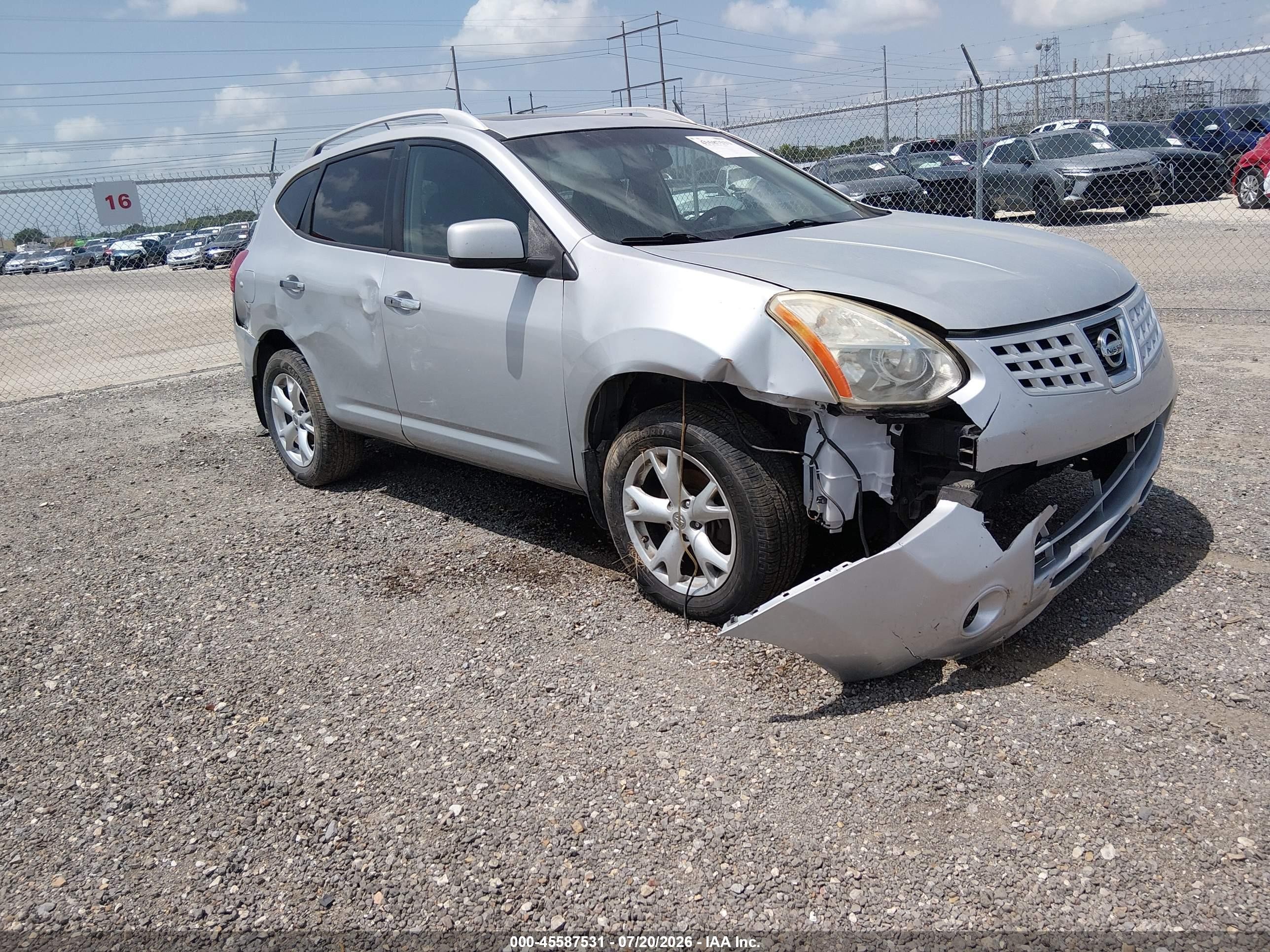 2010 Nissan Rogue Sl Silver vin: JN8AS5MV2AW102470