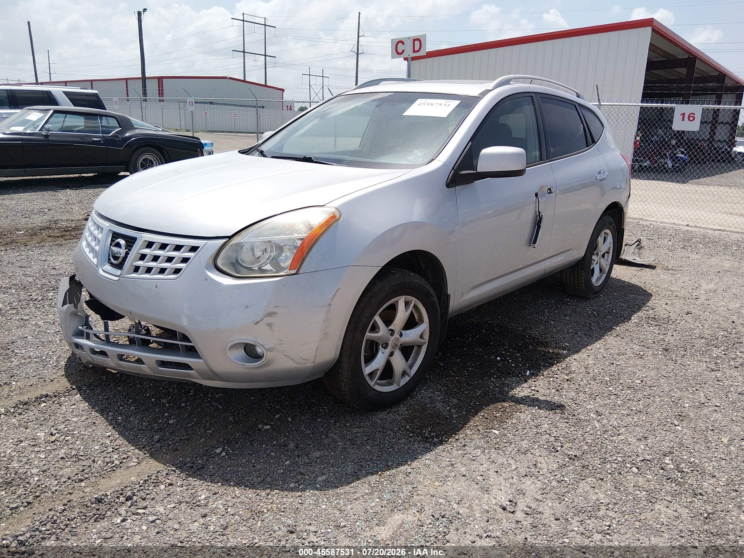 2010 Nissan Rogue Sl Silver vin: JN8AS5MV2AW102470