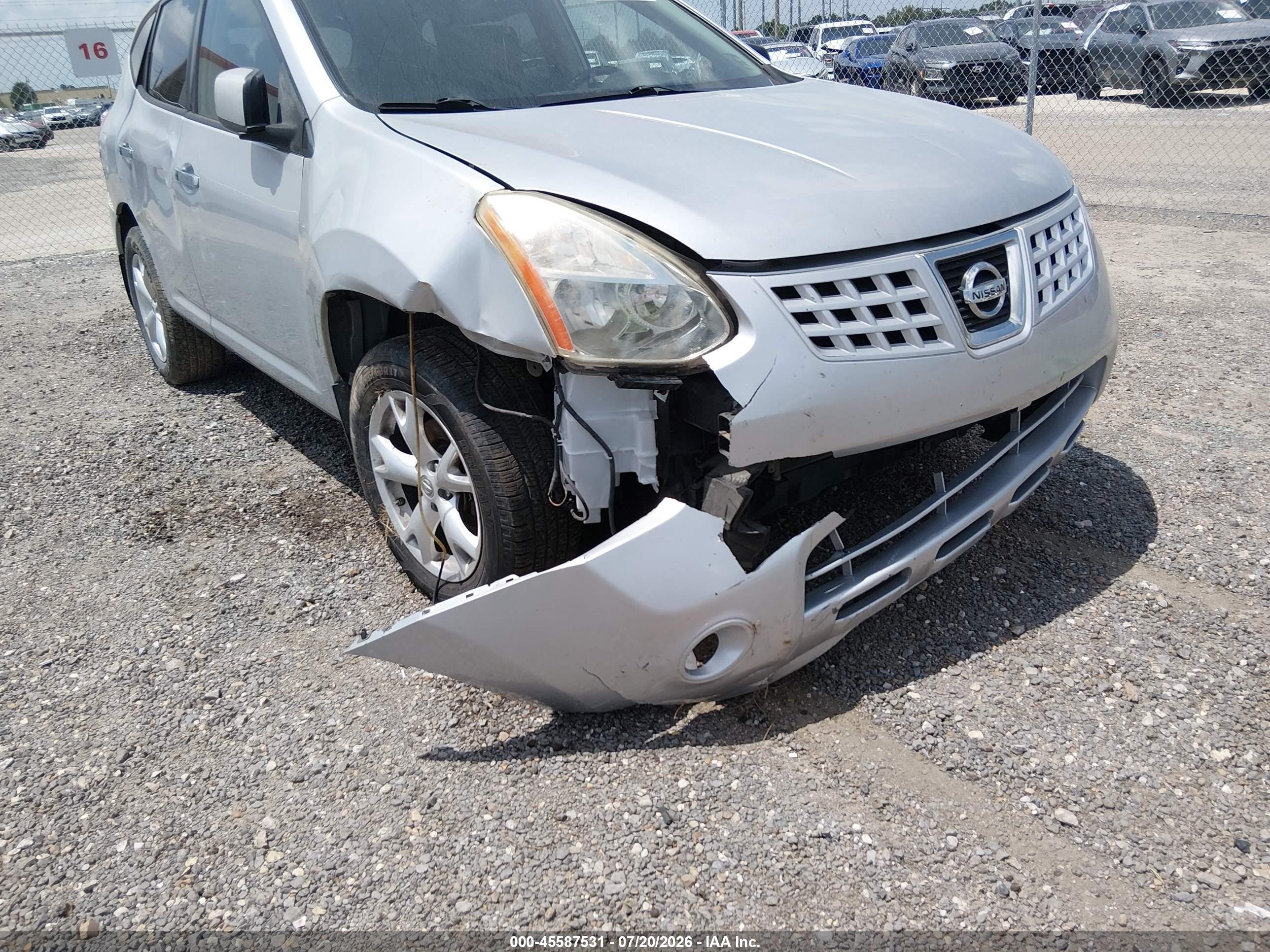2010 Nissan Rogue Sl Silver vin: JN8AS5MV2AW102470