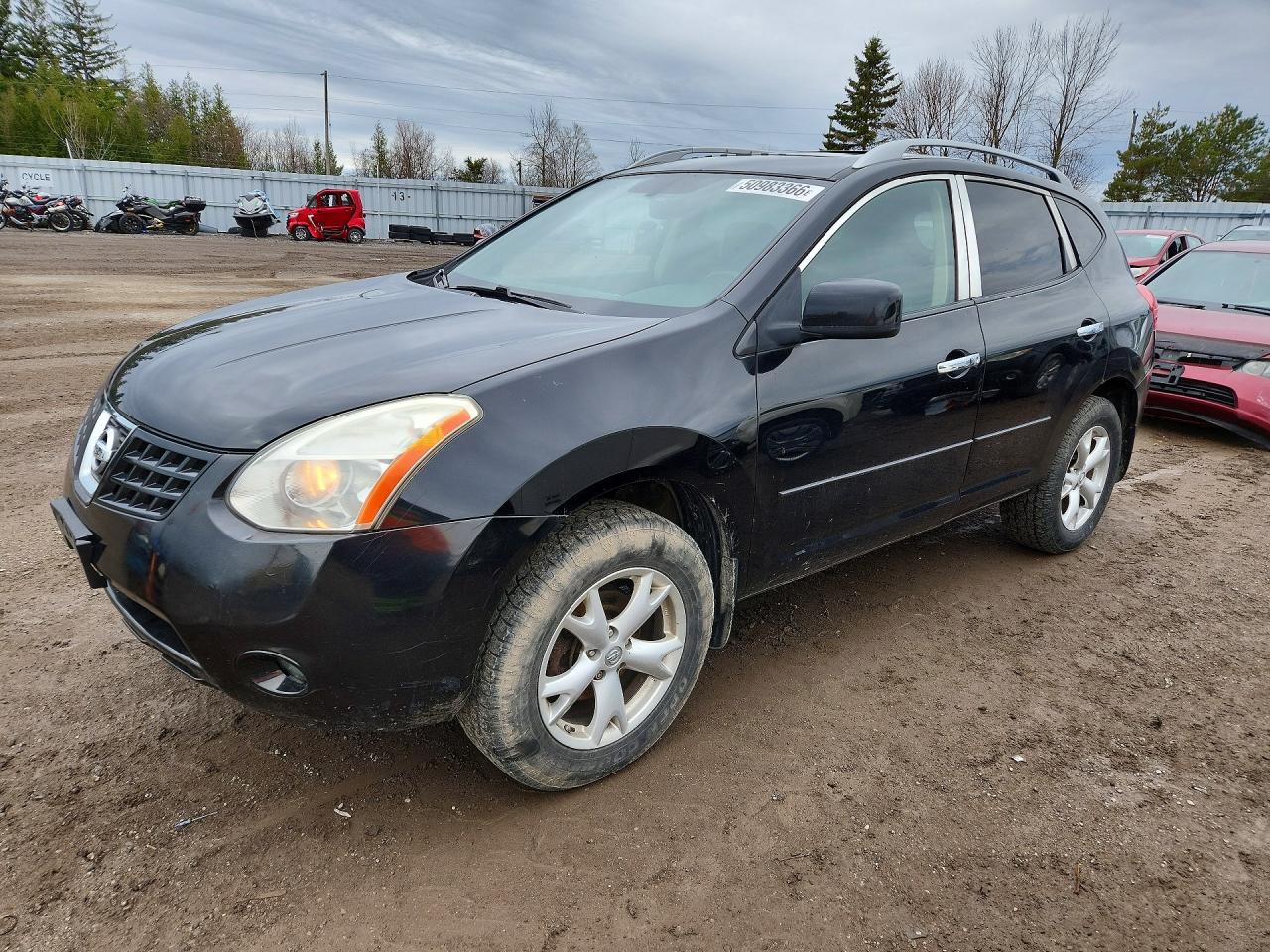 2010 Nissan Rogue Sl Black vin: JN8AS5MV2AW123187