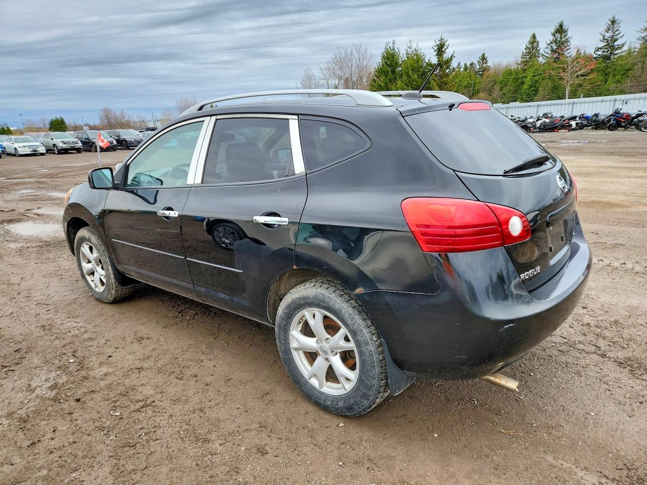 2010 Nissan Rogue Sl Черный vin: JN8AS5MV2AW123187