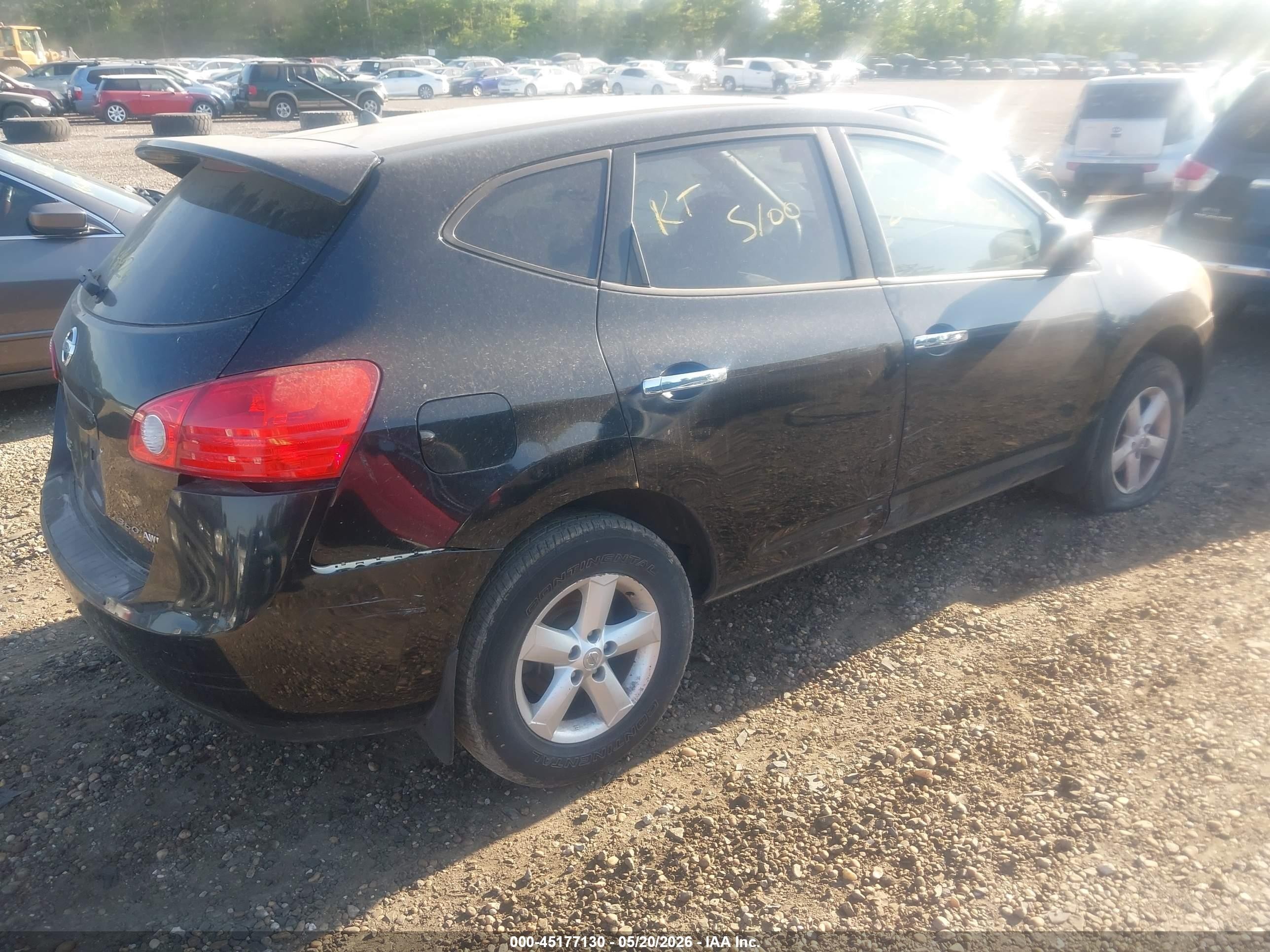 2010 Nissan Rogue S Black vin: JN8AS5MV2AW127644