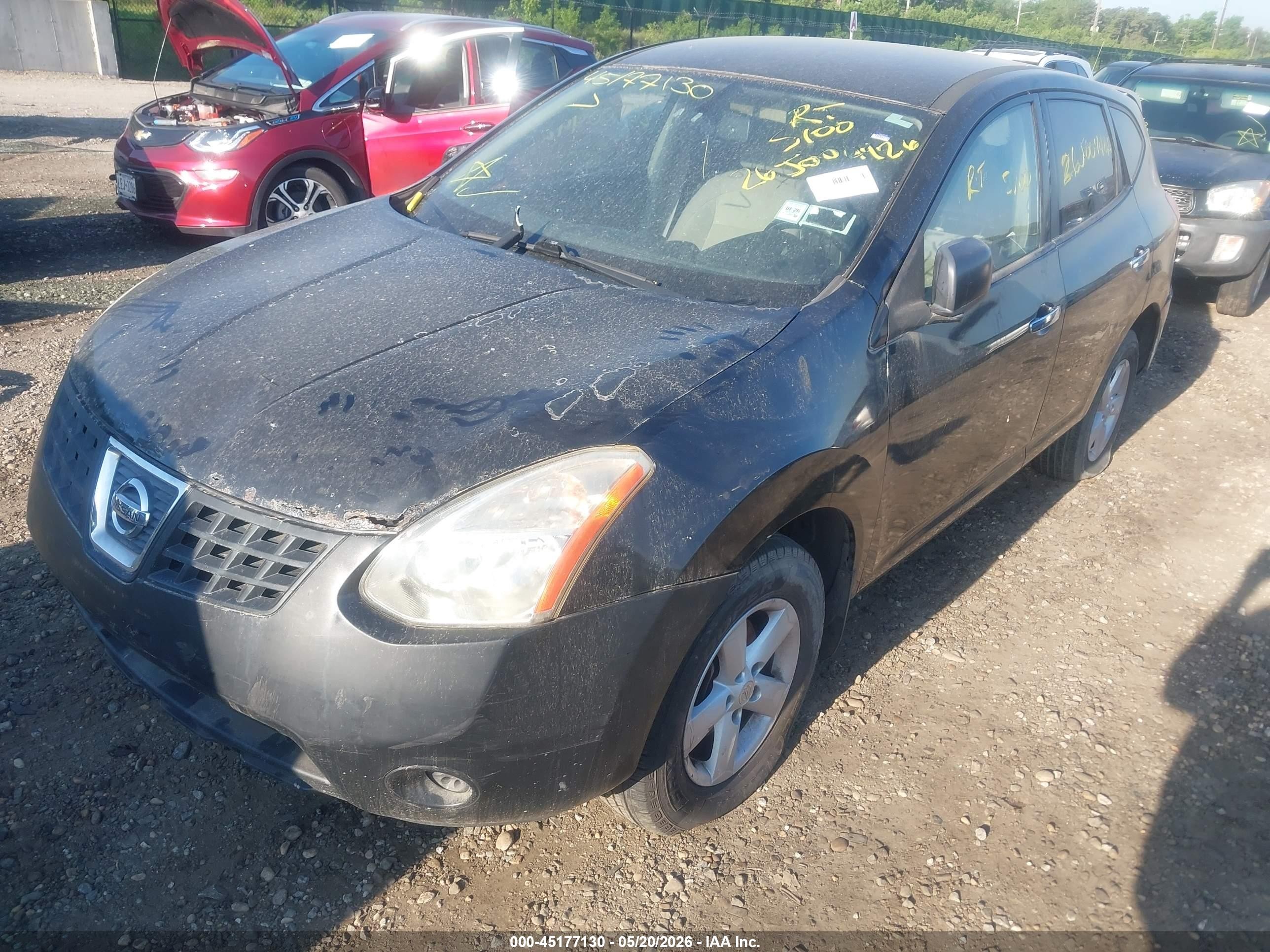 2010 Nissan Rogue S Black vin: JN8AS5MV2AW127644
