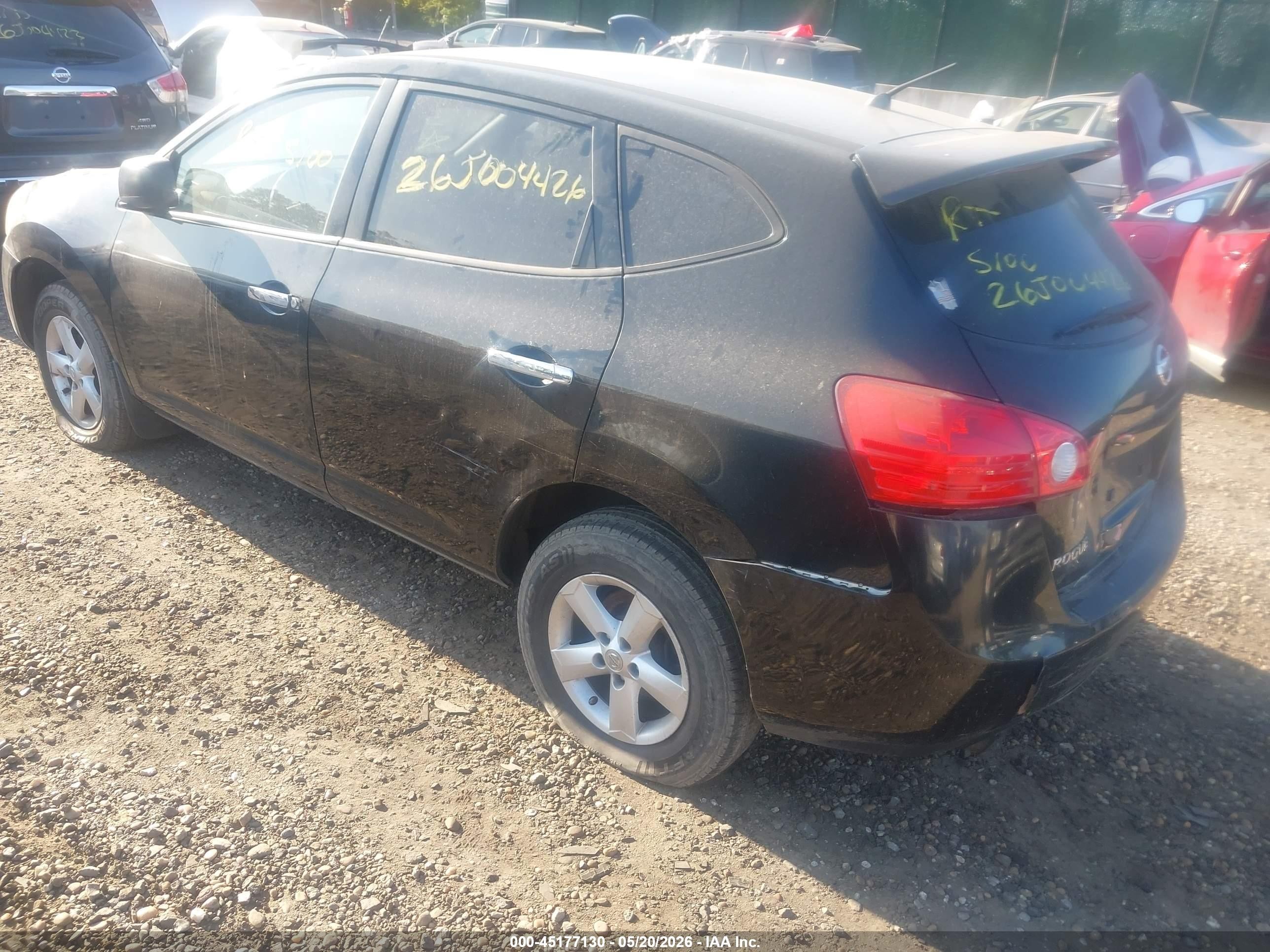 2010 Nissan Rogue S Black vin: JN8AS5MV2AW127644