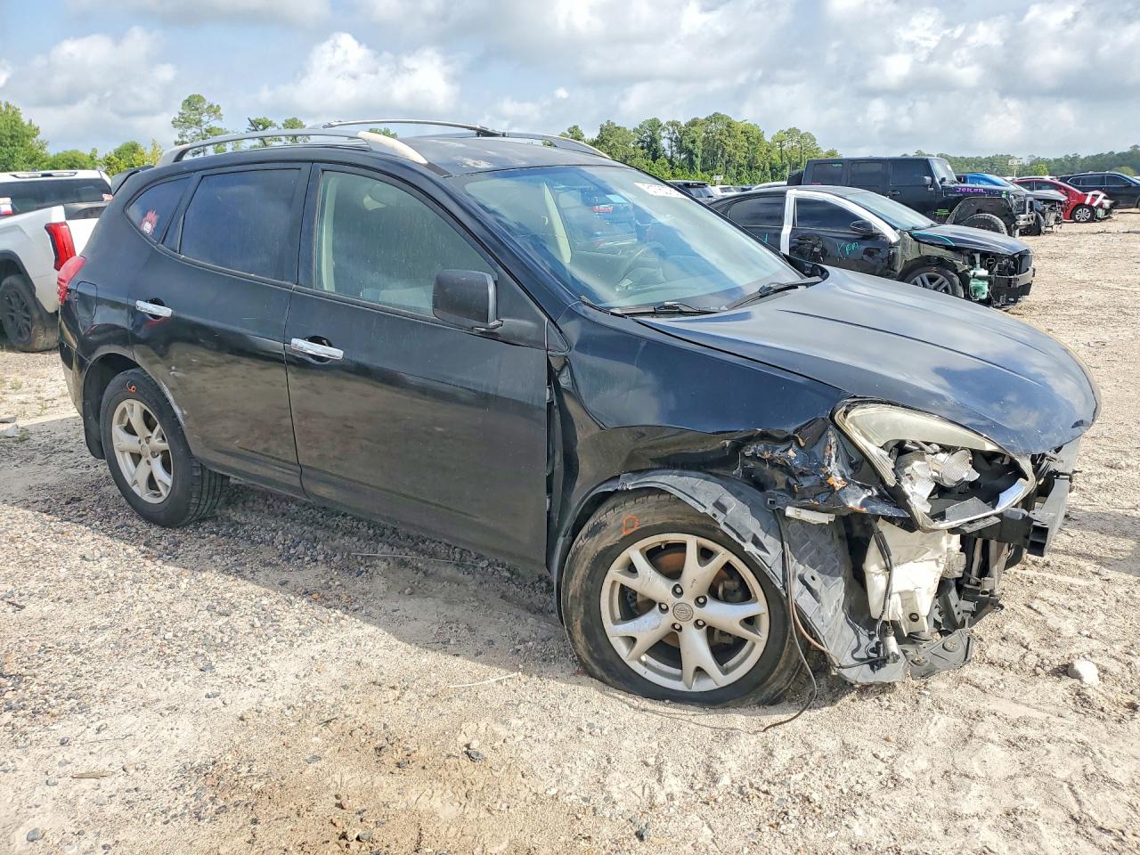 2010 Nissan Rogue S Black vin: JN8AS5MV2AW128261