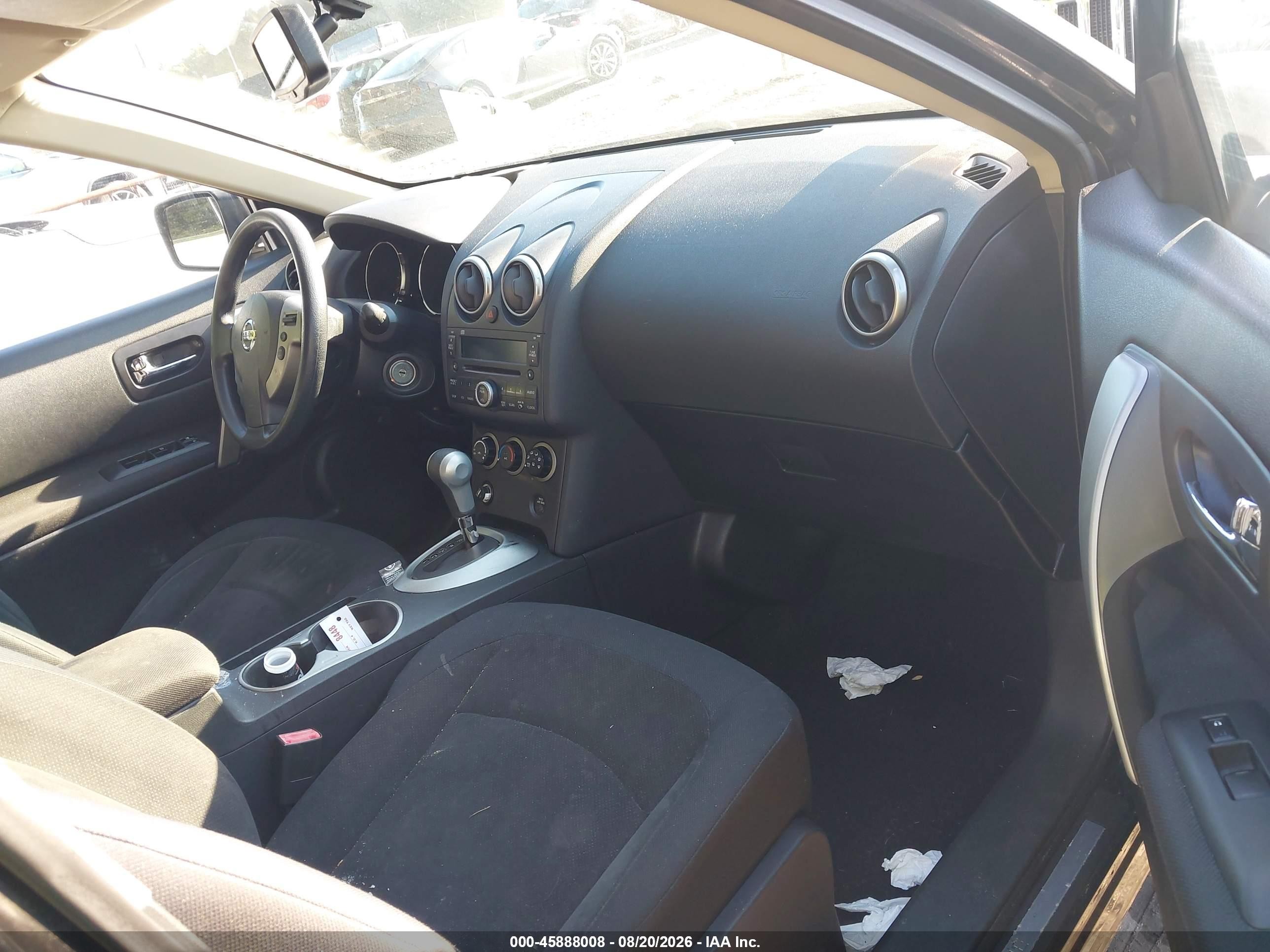 2010 Nissan Rogue S Black vin: JN8AS5MV2AW130768