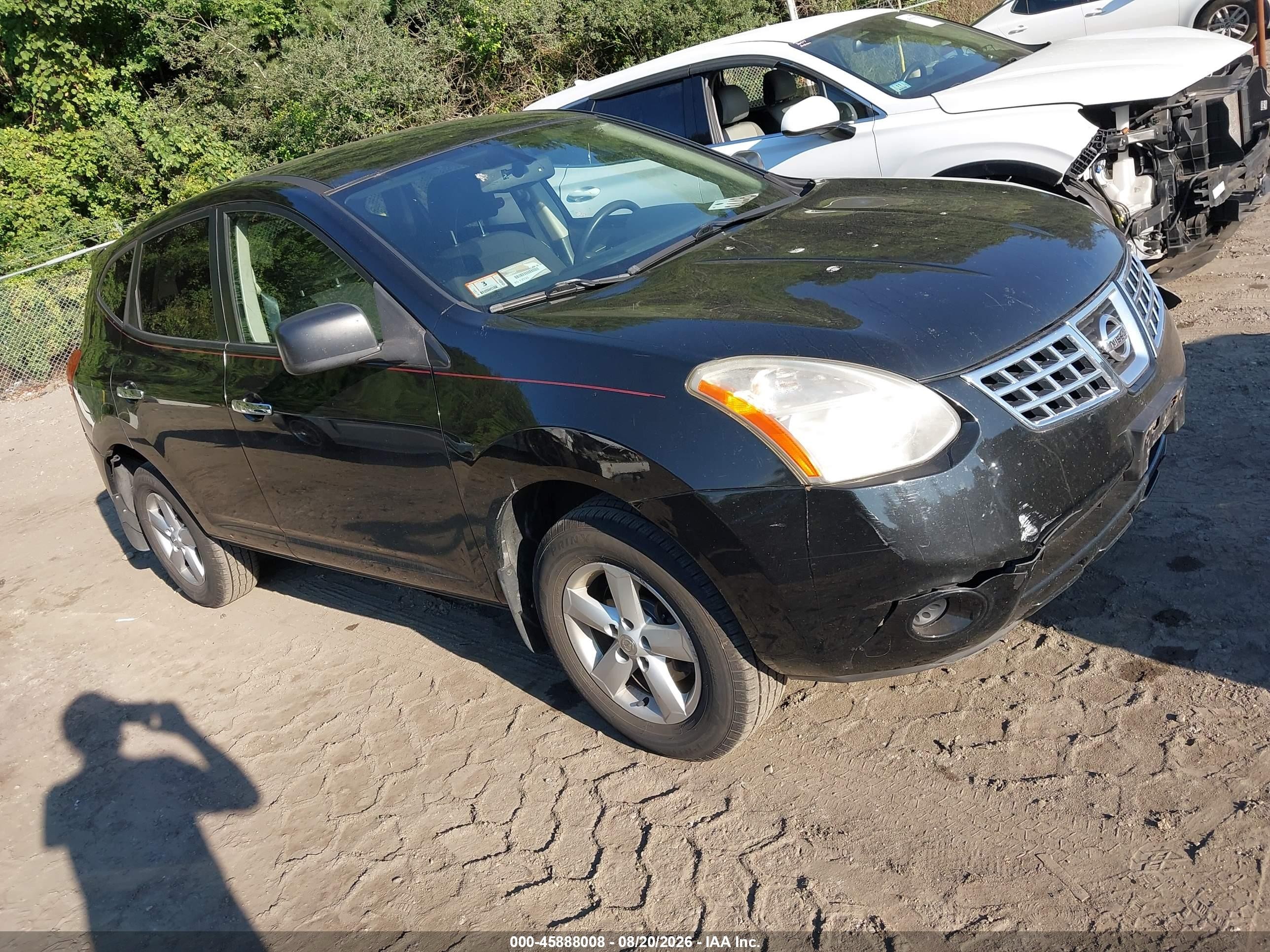 2010 Nissan Rogue S Black vin: JN8AS5MV2AW130768