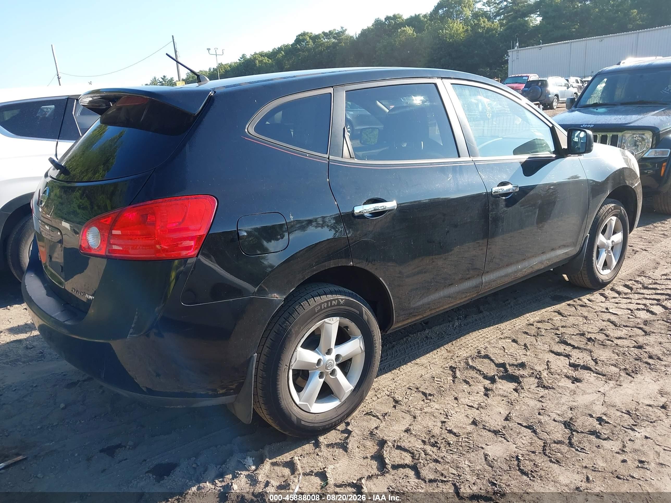 2010 Nissan Rogue S Black vin: JN8AS5MV2AW130768
