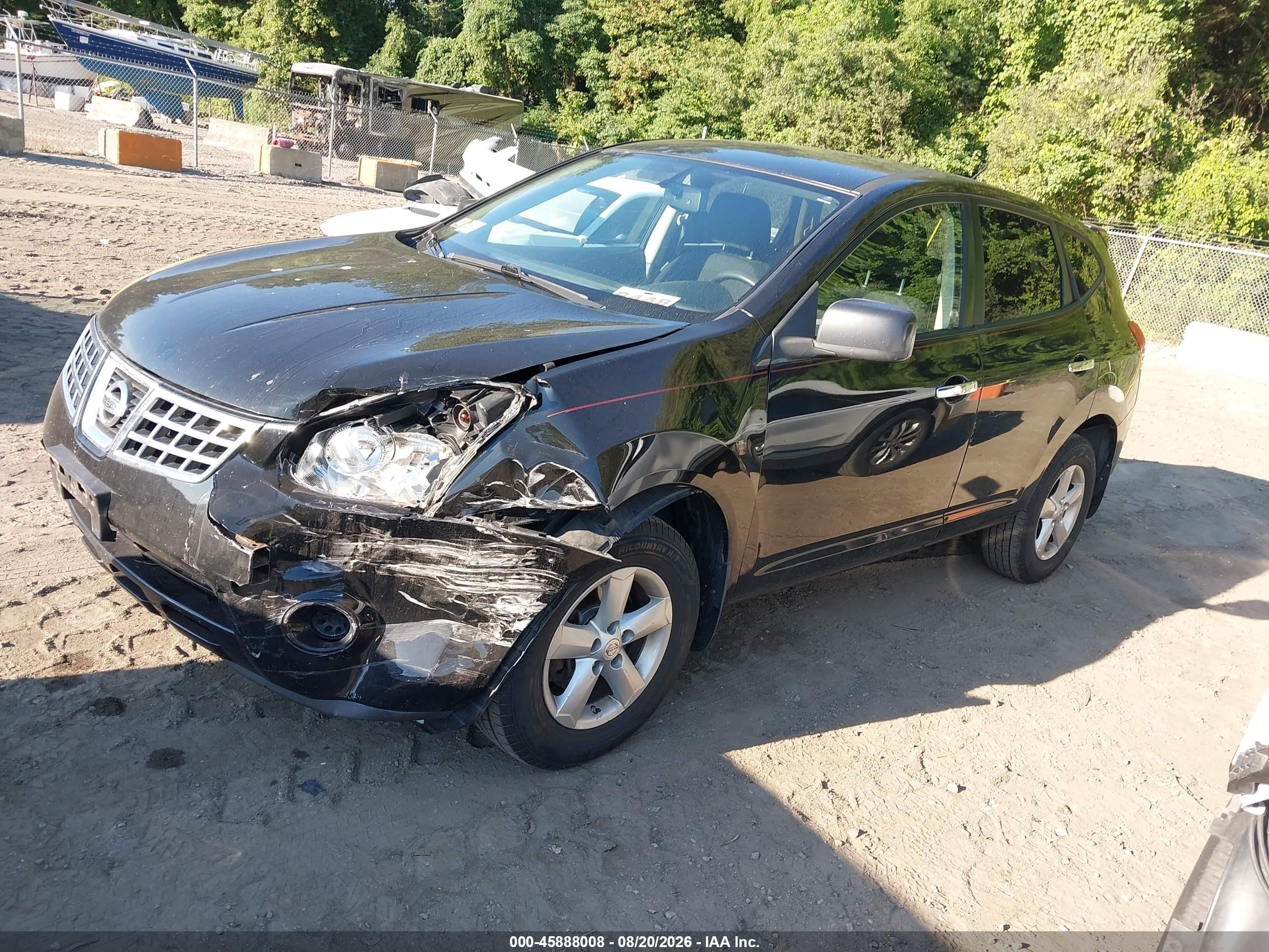 2010 Nissan Rogue S Black vin: JN8AS5MV2AW130768