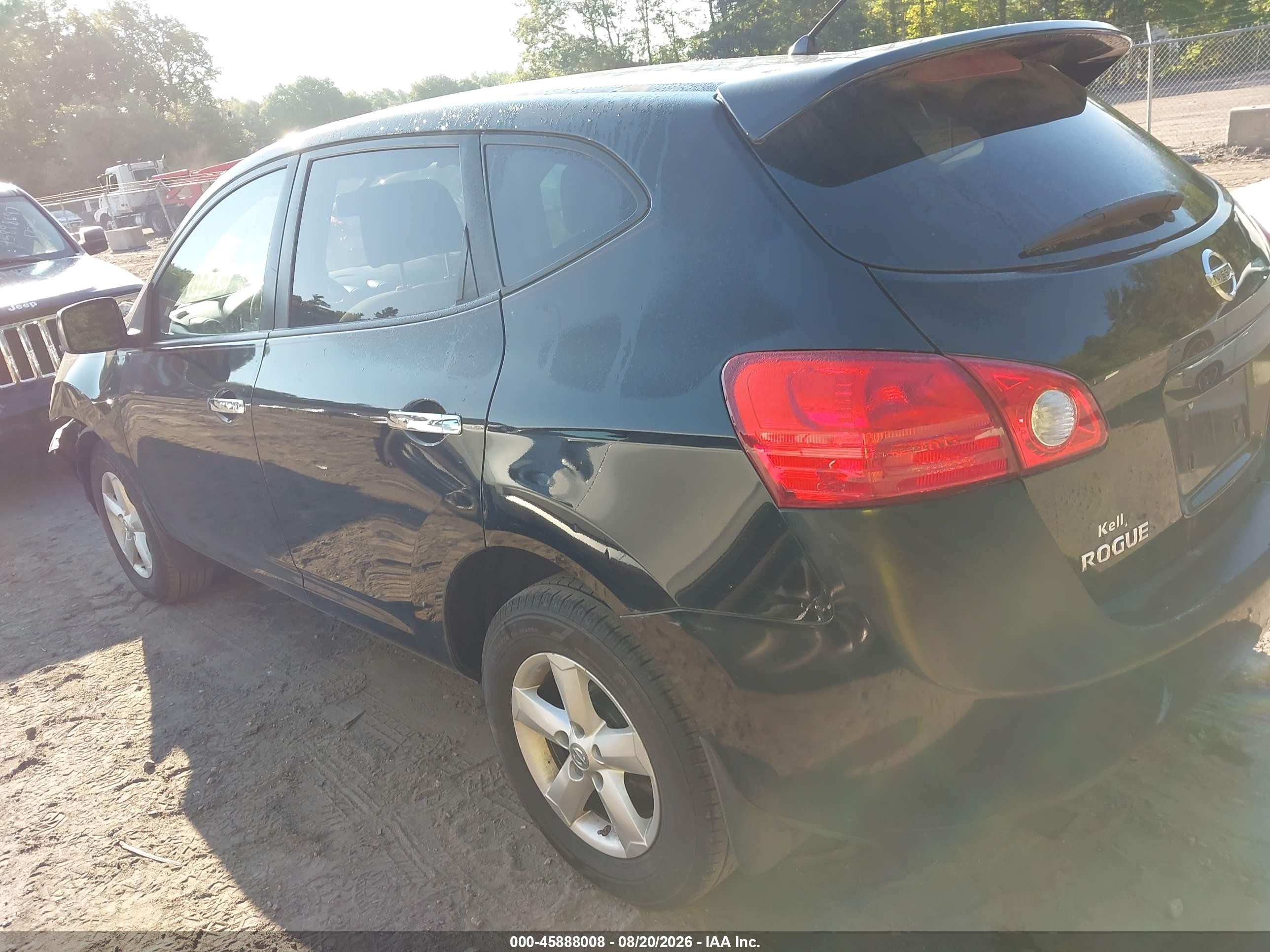 2010 Nissan Rogue S Black vin: JN8AS5MV2AW130768