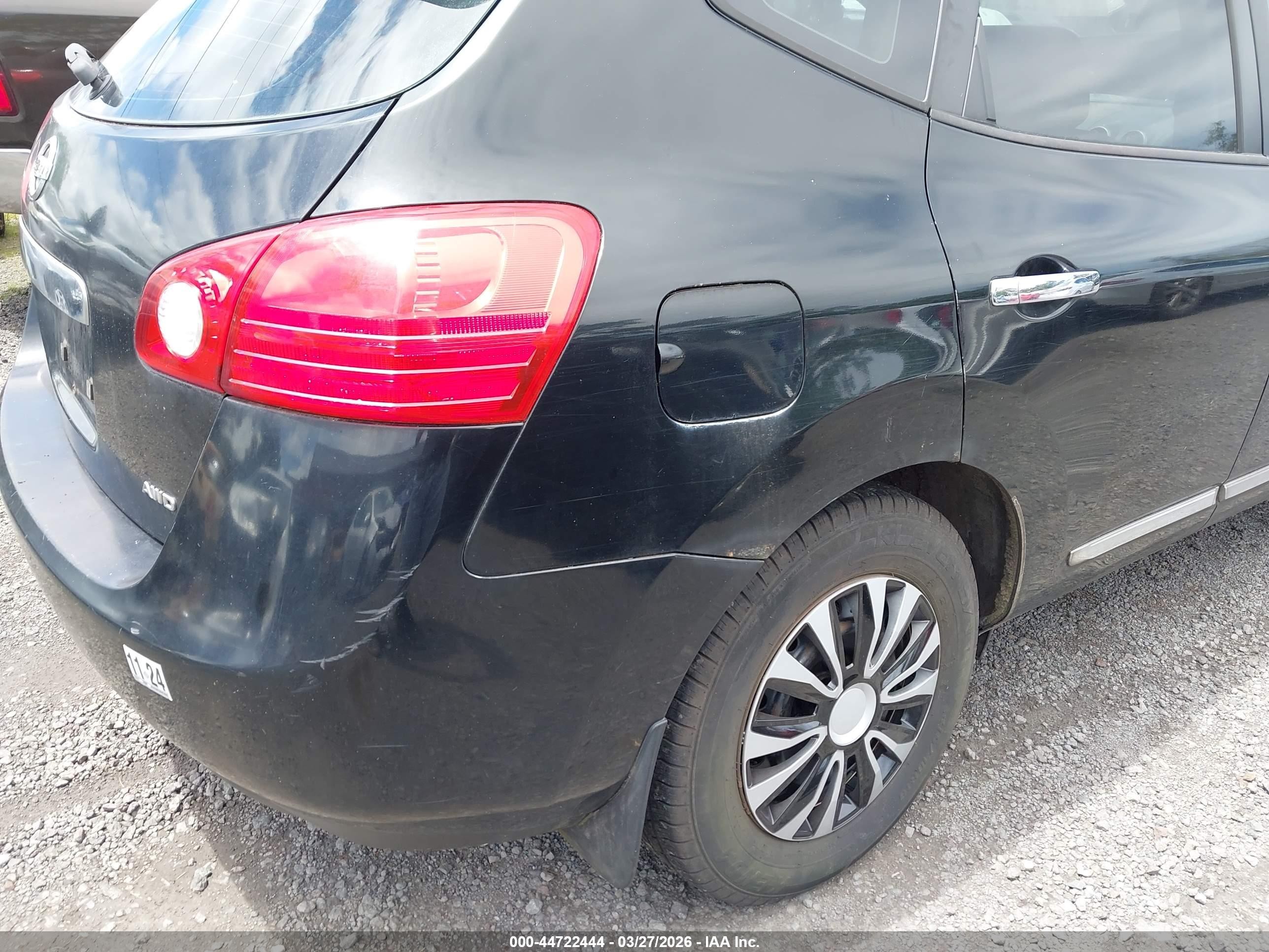 2011 Nissan Rogue S Black vin: JN8AS5MV2BW256002