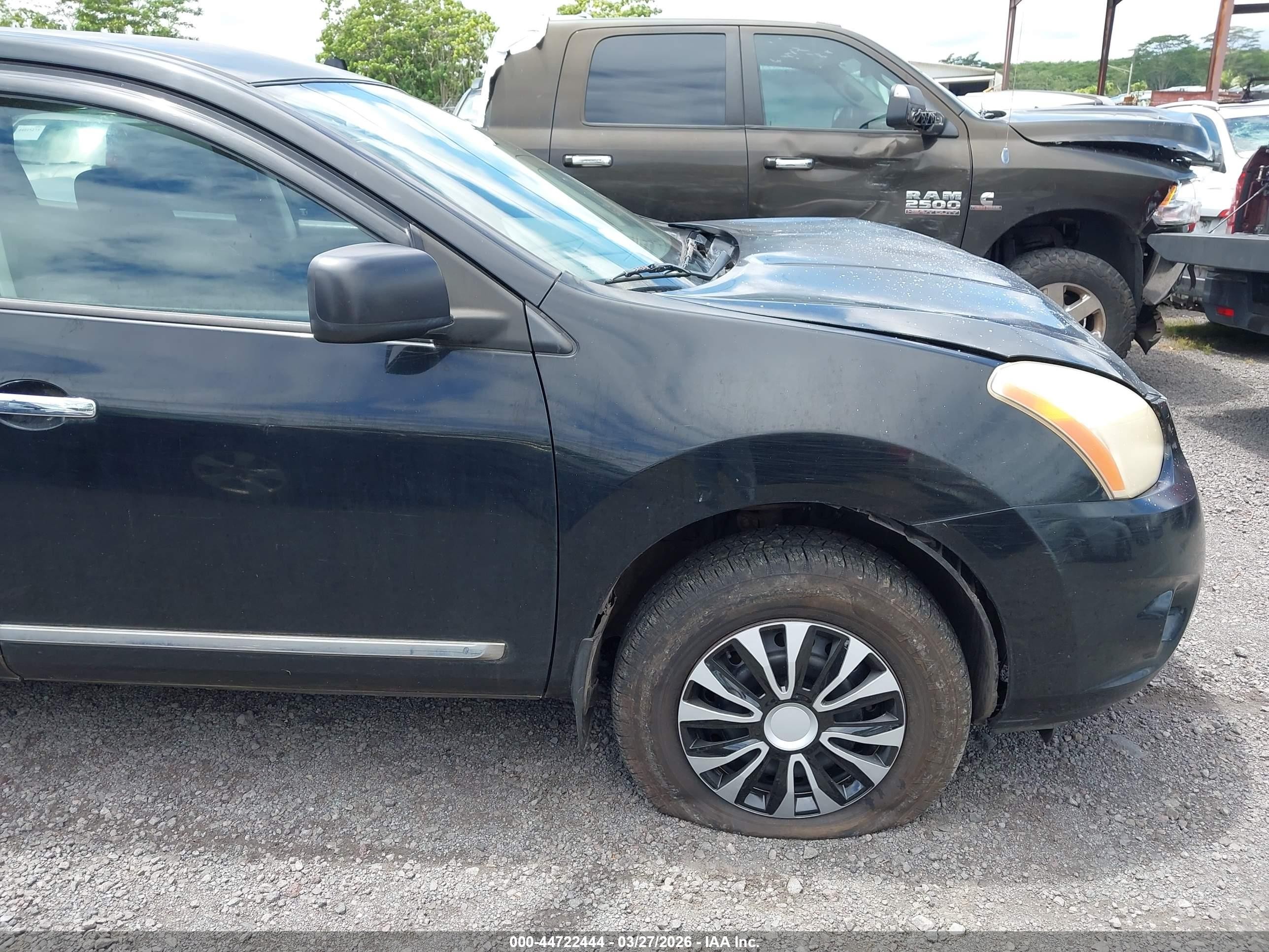 2011 Nissan Rogue S Black vin: JN8AS5MV2BW256002