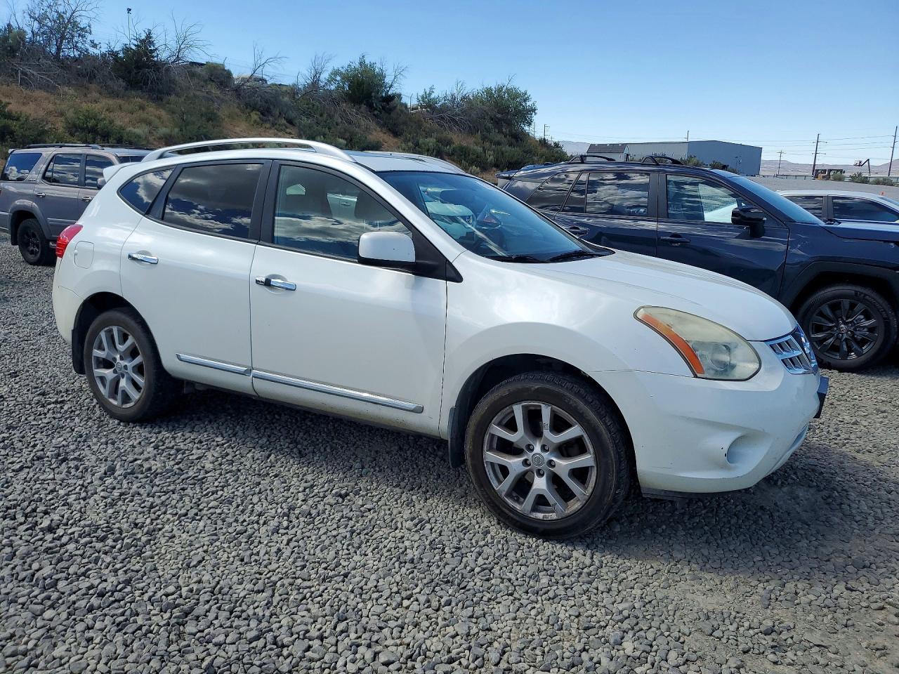 2011 Nissan Rogue S White vin: JN8AS5MV2BW267095