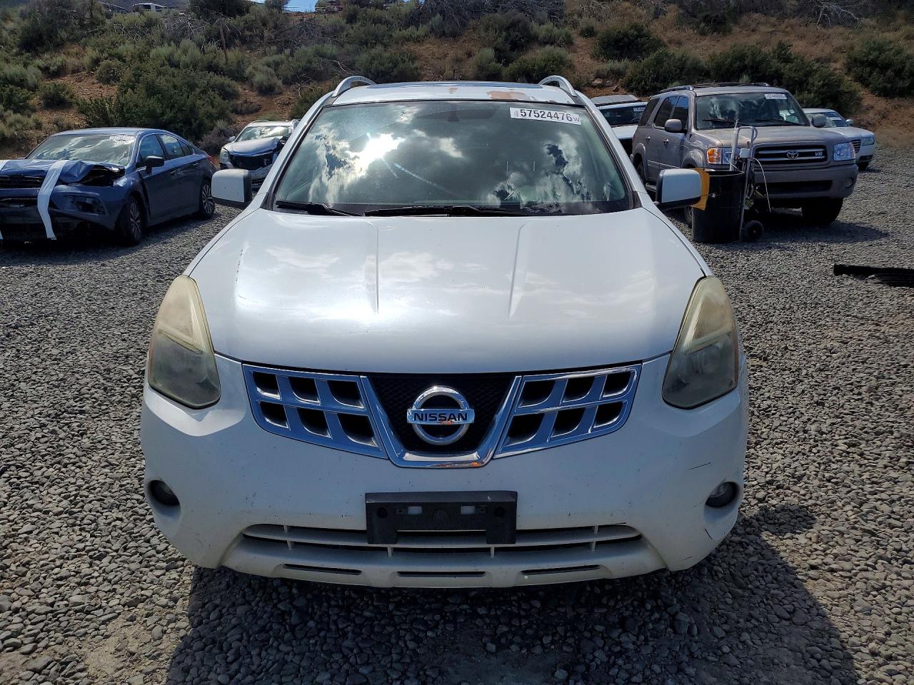2011 Nissan Rogue S White vin: JN8AS5MV2BW267095