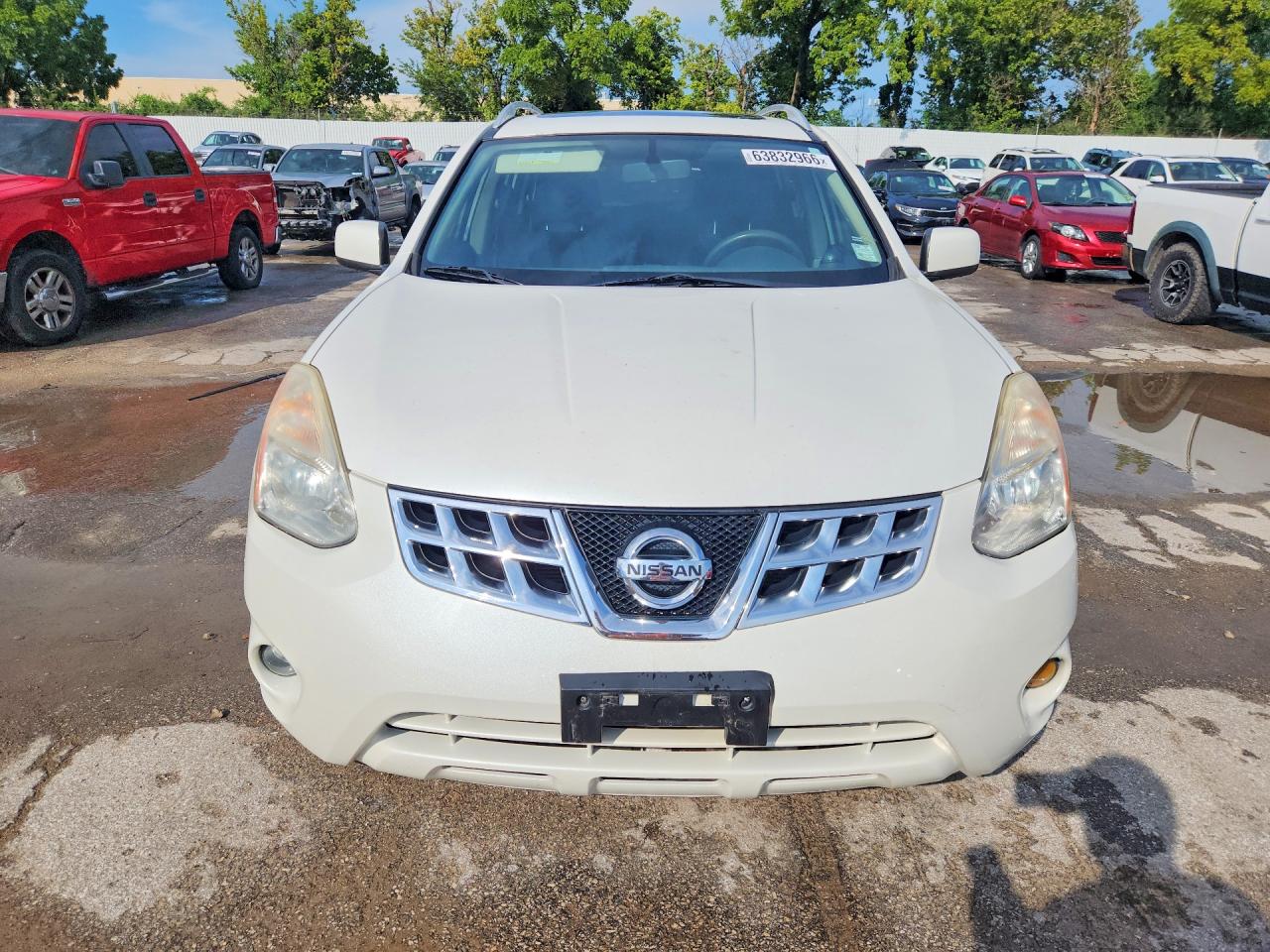 2011 Nissan Rogue S Белый vin: JN8AS5MV2BW276251