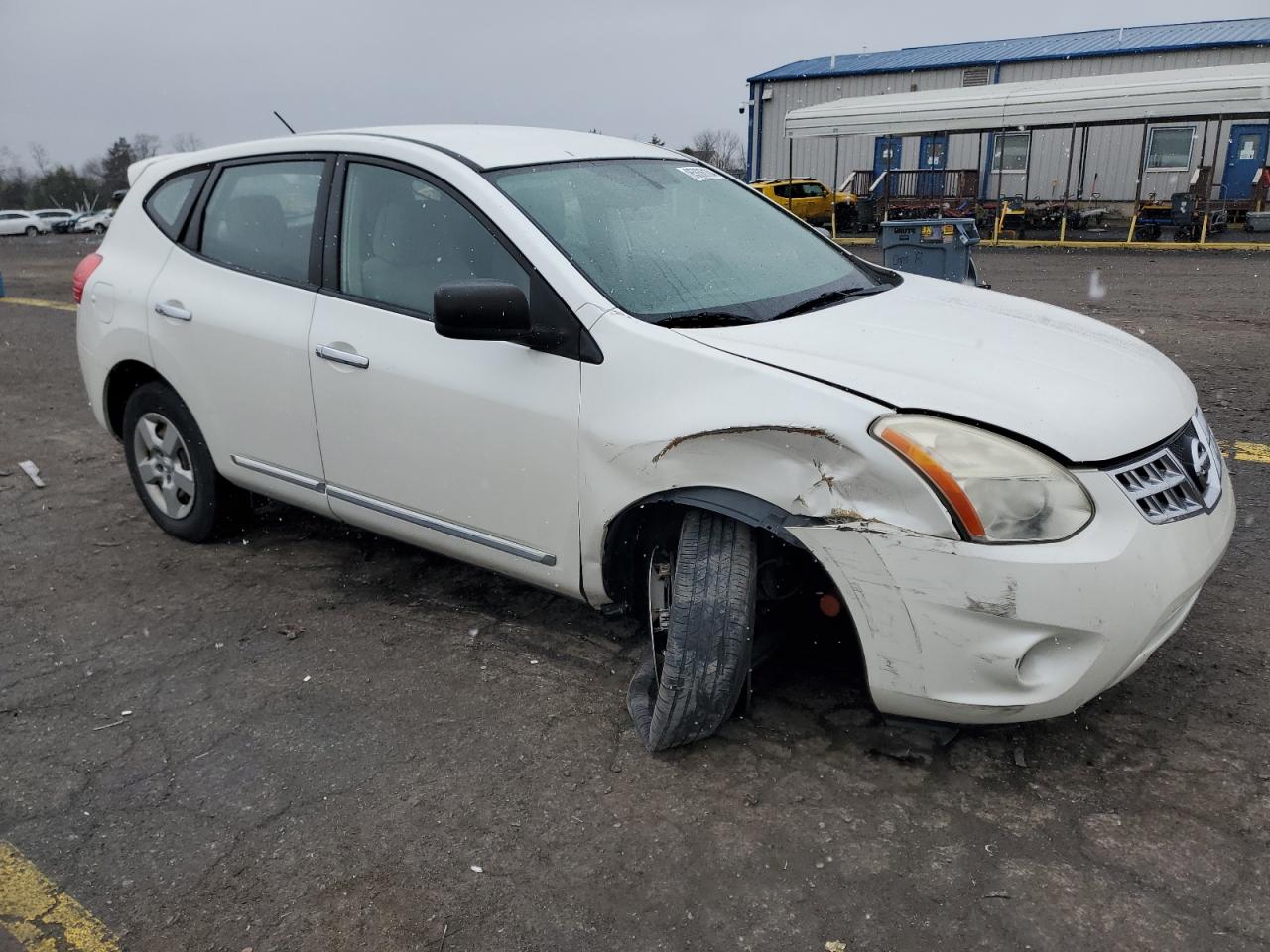 2011 Nissan Rogue S White vin: JN8AS5MV2BW277559