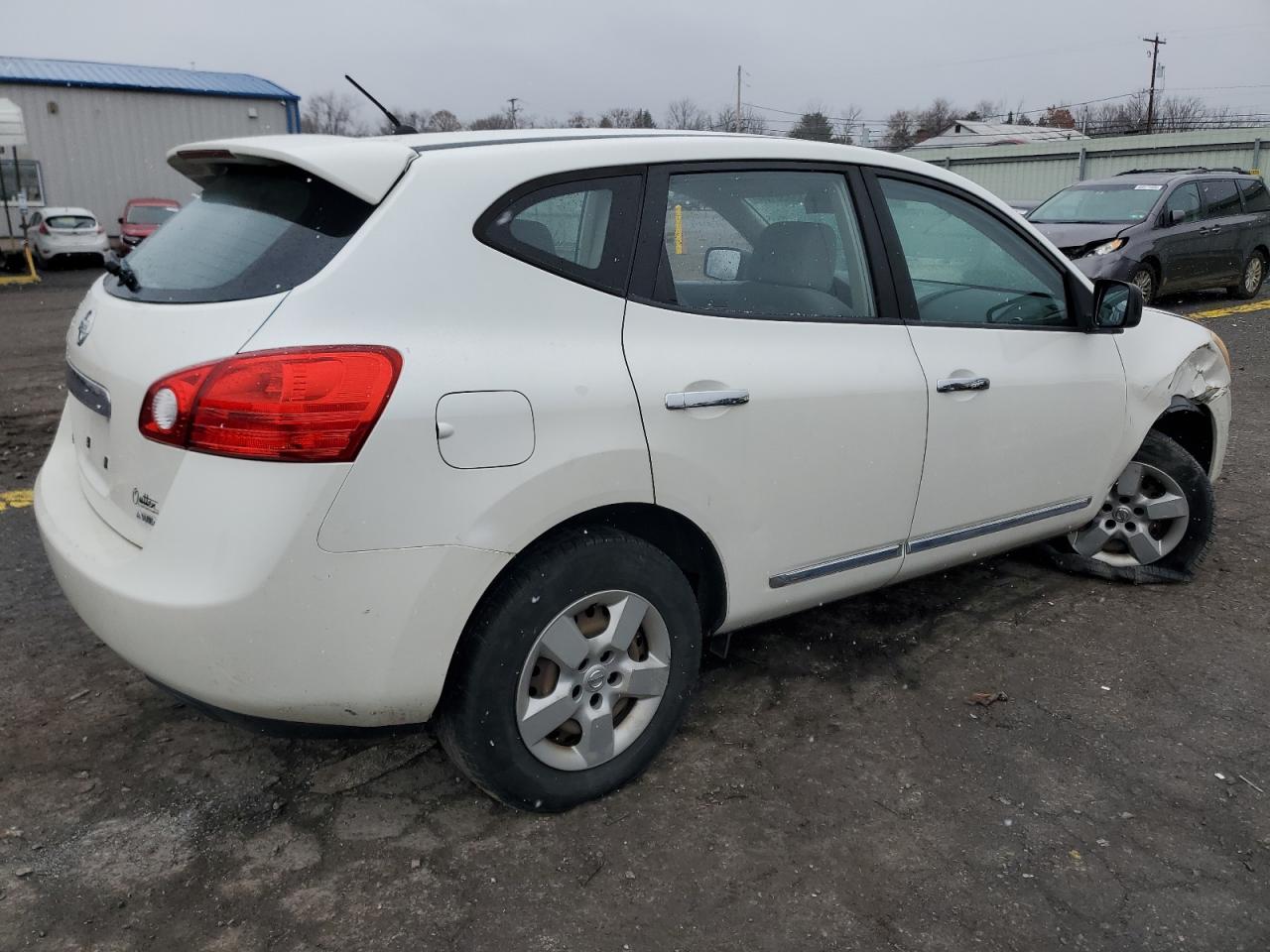 2011 Nissan Rogue S White vin: JN8AS5MV2BW277559