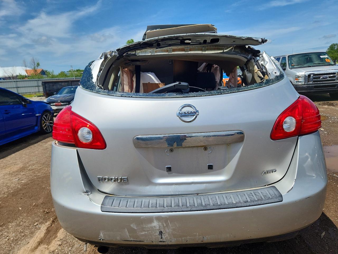 2011 Nissan Rogue S Silver vin: JN8AS5MV2BW278291