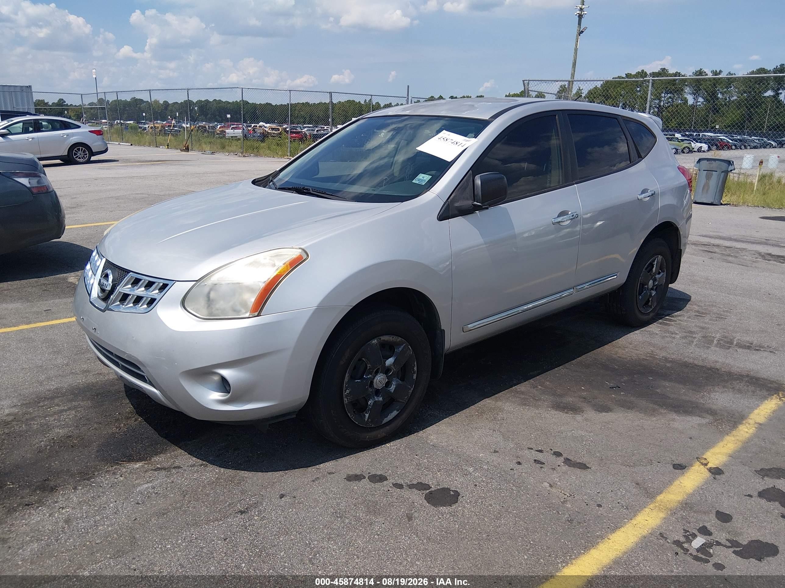 2011 Nissan Rogue S Silver vin: JN8AS5MV2BW292188
