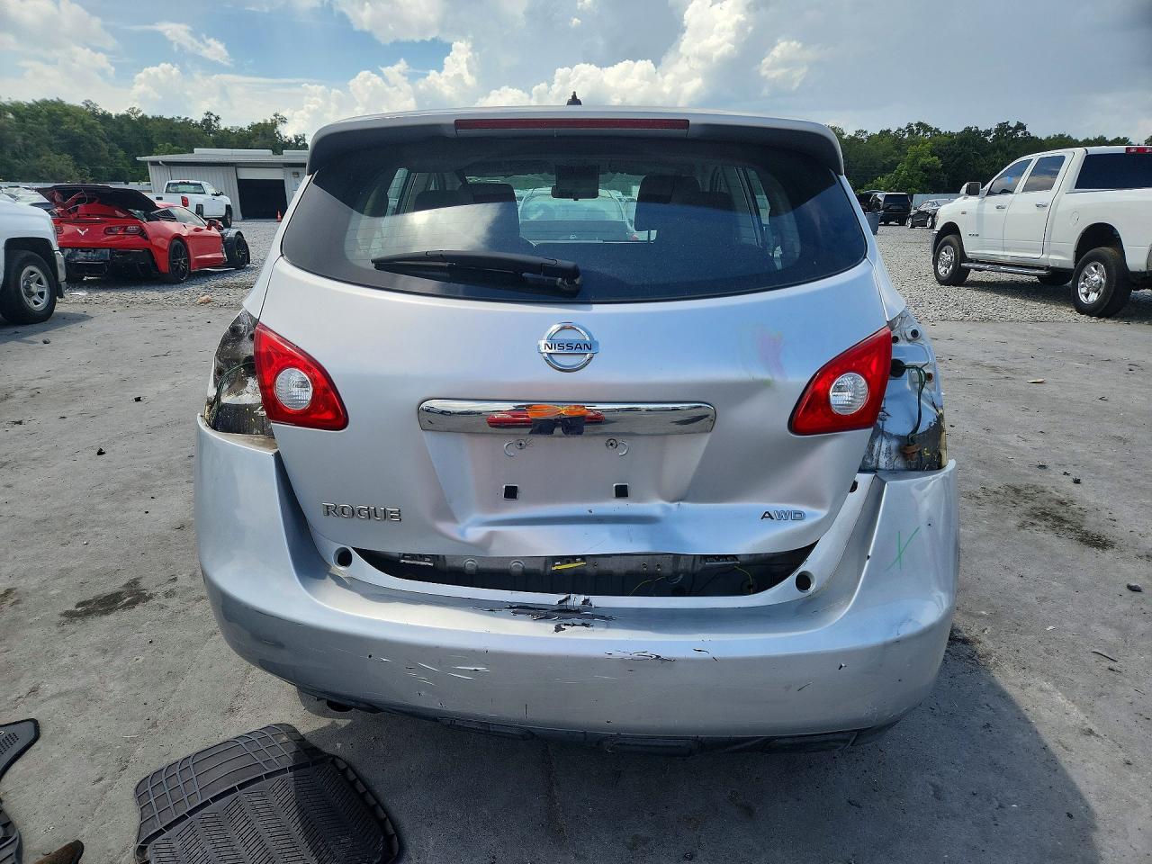 2011 Nissan Rogue S Silver vin: JN8AS5MV2BW293468