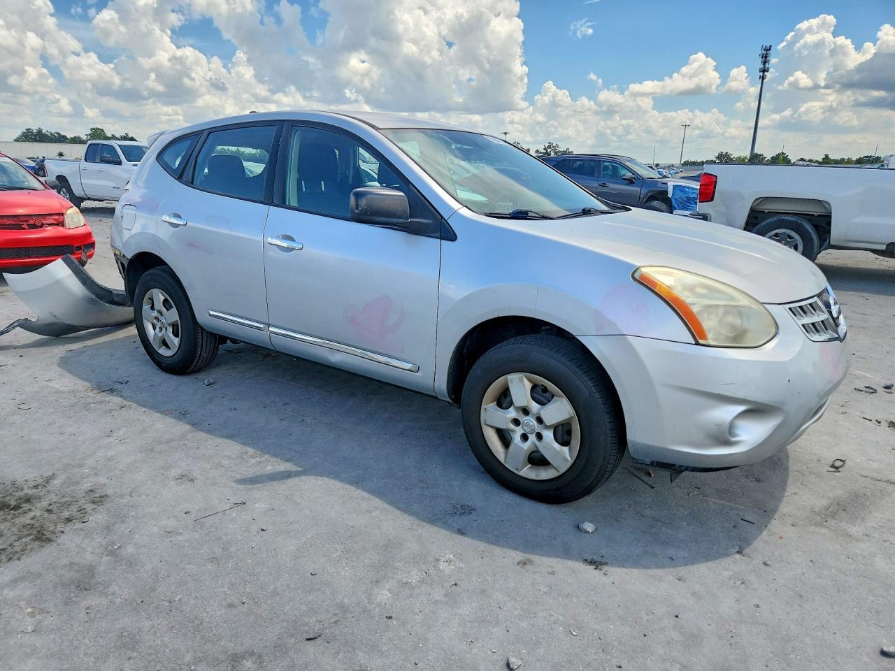 2011 Nissan Rogue S Silver vin: JN8AS5MV2BW293468