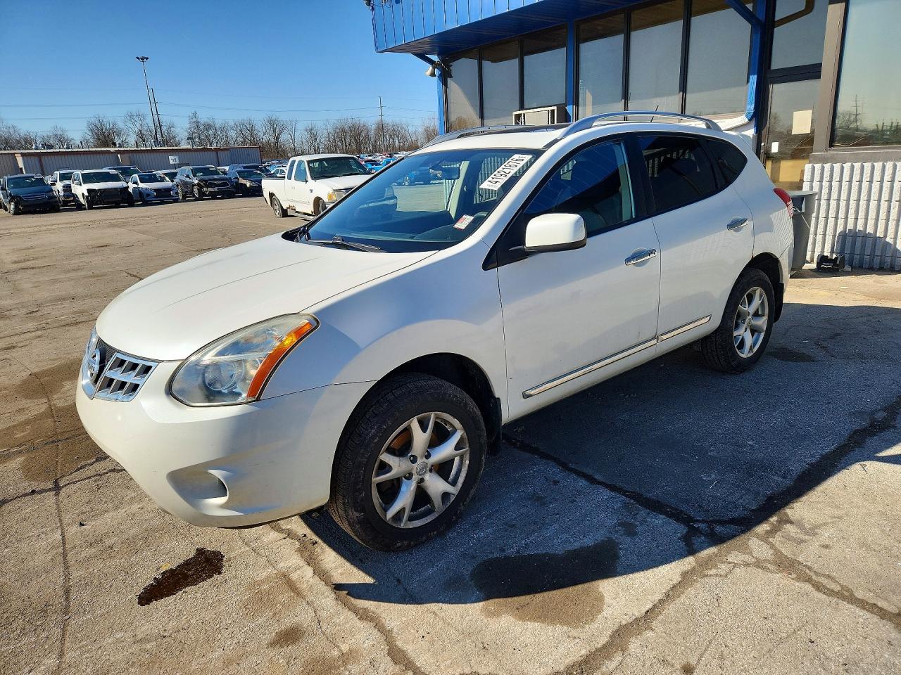2011 Nissan Rogue S White vin: JN8AS5MV2BW294104