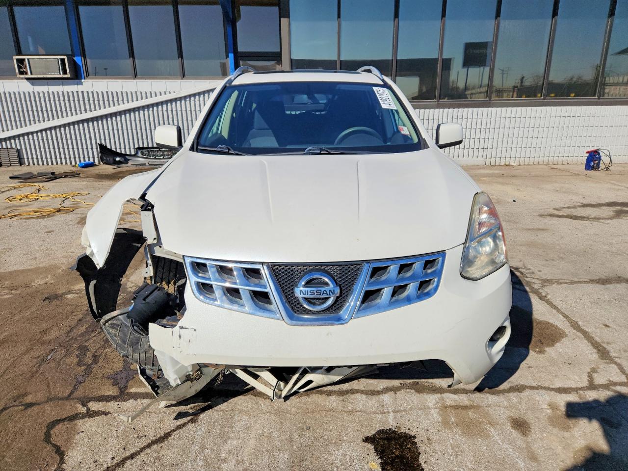 2011 Nissan Rogue S White vin: JN8AS5MV2BW294104