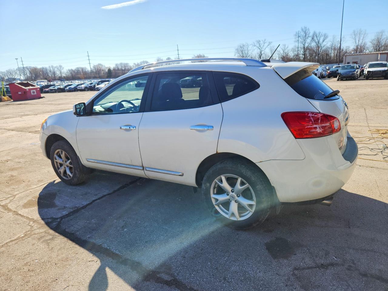 2011 Nissan Rogue S White vin: JN8AS5MV2BW294104