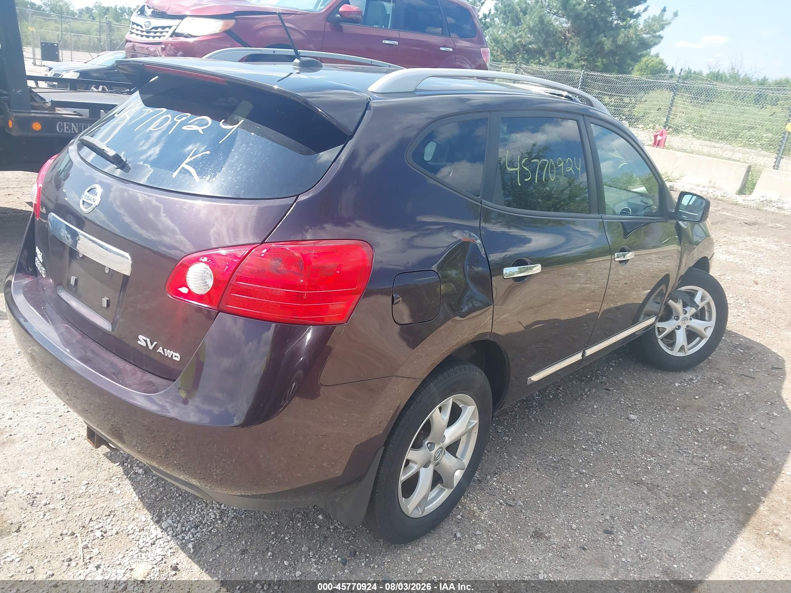 2011 Nissan Rogue Sv Black vin: JN8AS5MV2BW297780