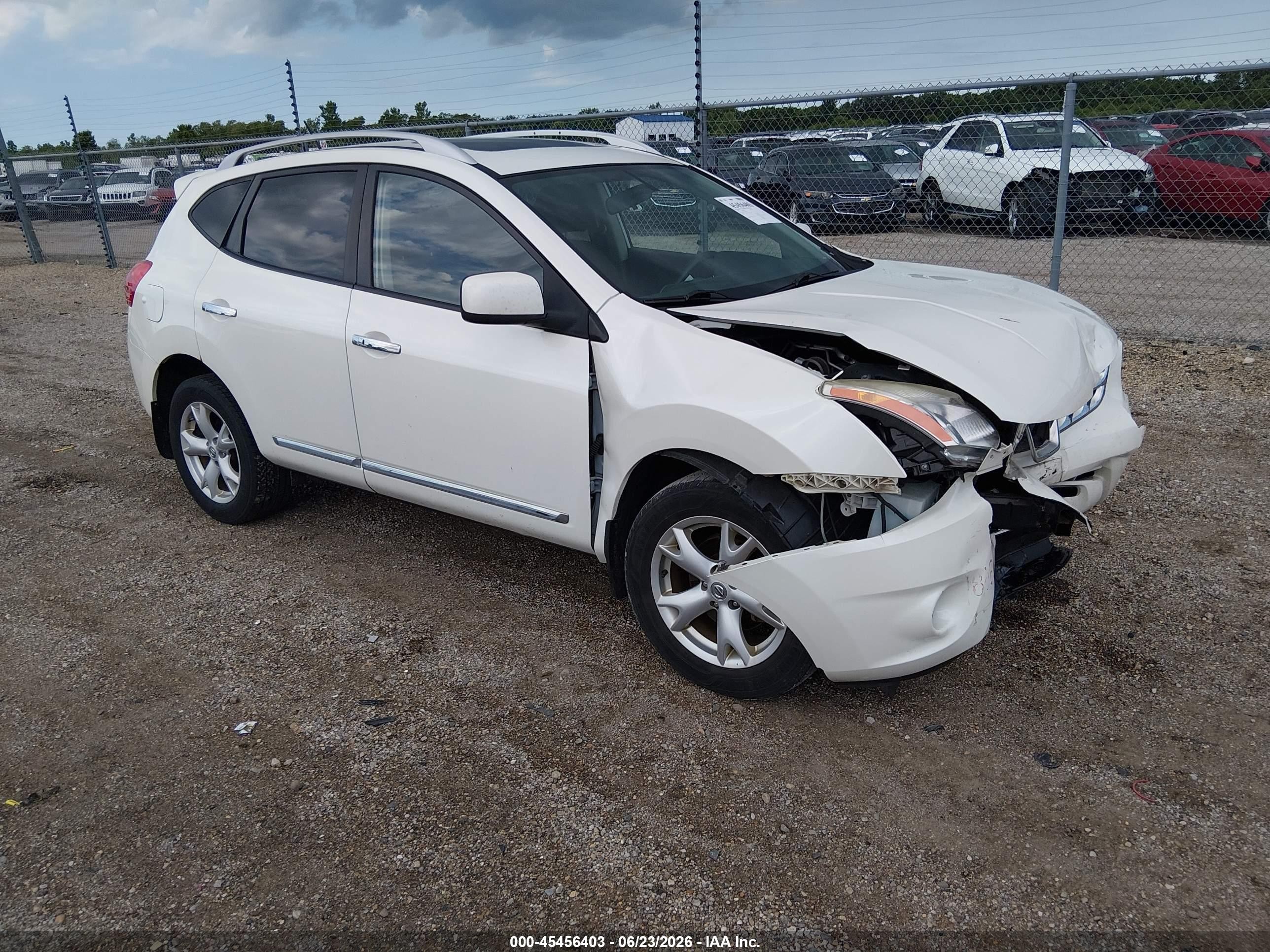 2011 Nissan Rogue Sv Белый vin: JN8AS5MV2BW301231