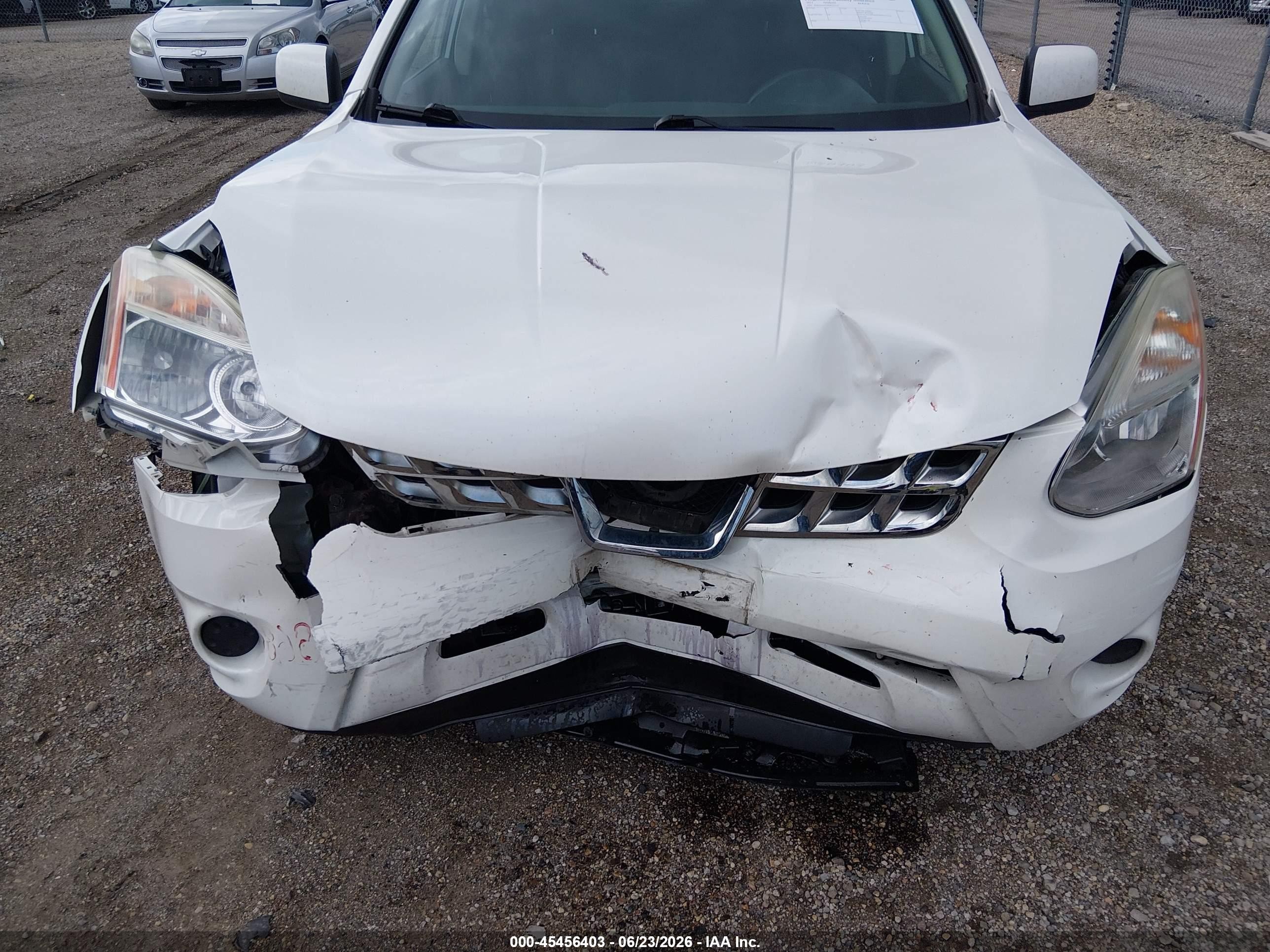 2011 Nissan Rogue Sv White vin: JN8AS5MV2BW301231