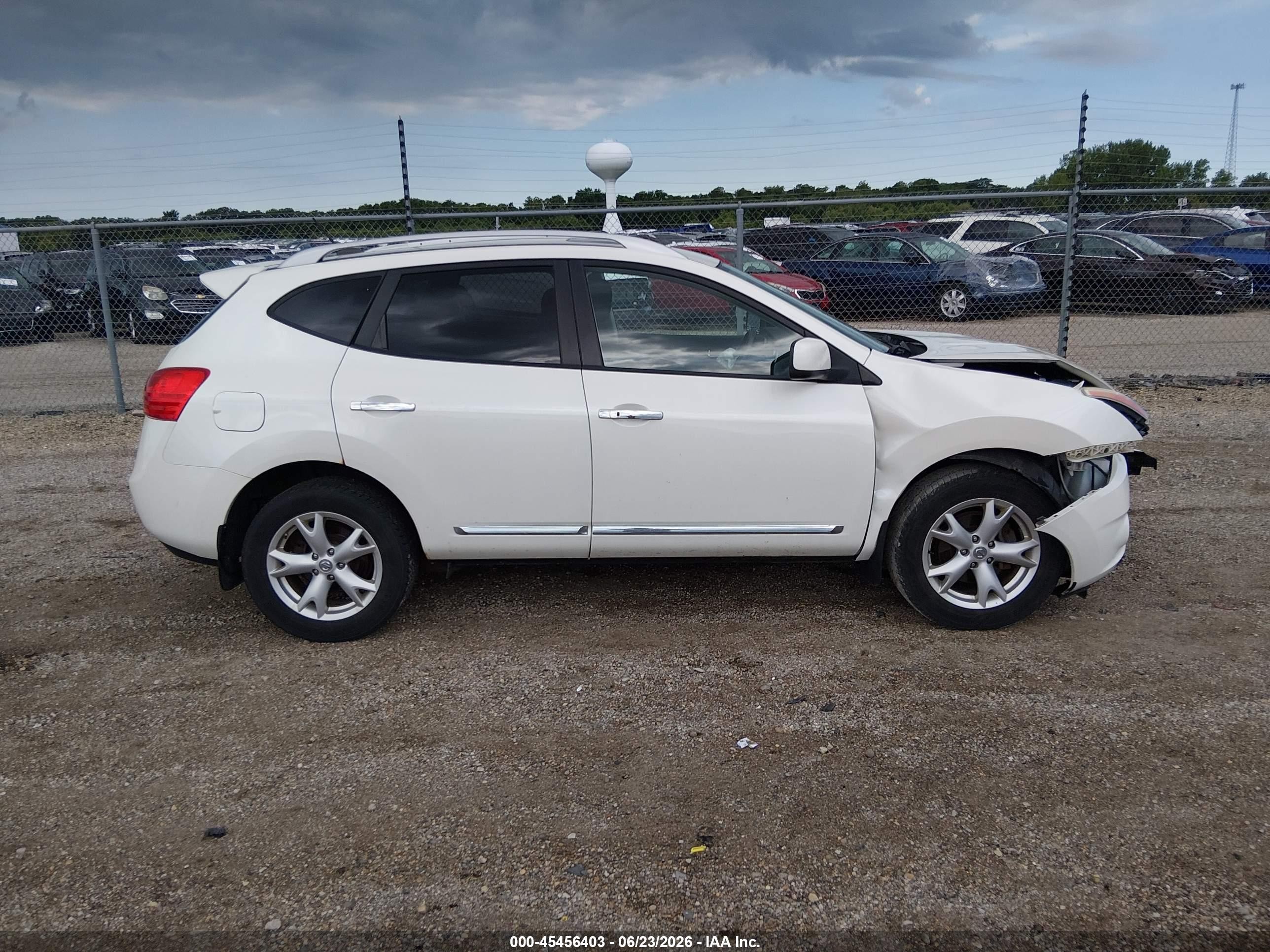 2011 Nissan Rogue Sv White vin: JN8AS5MV2BW301231