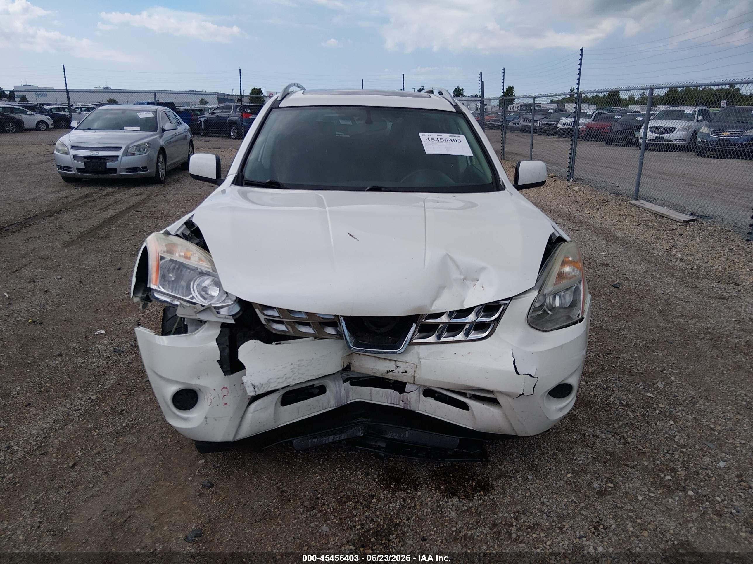 2011 Nissan Rogue Sv White vin: JN8AS5MV2BW301231