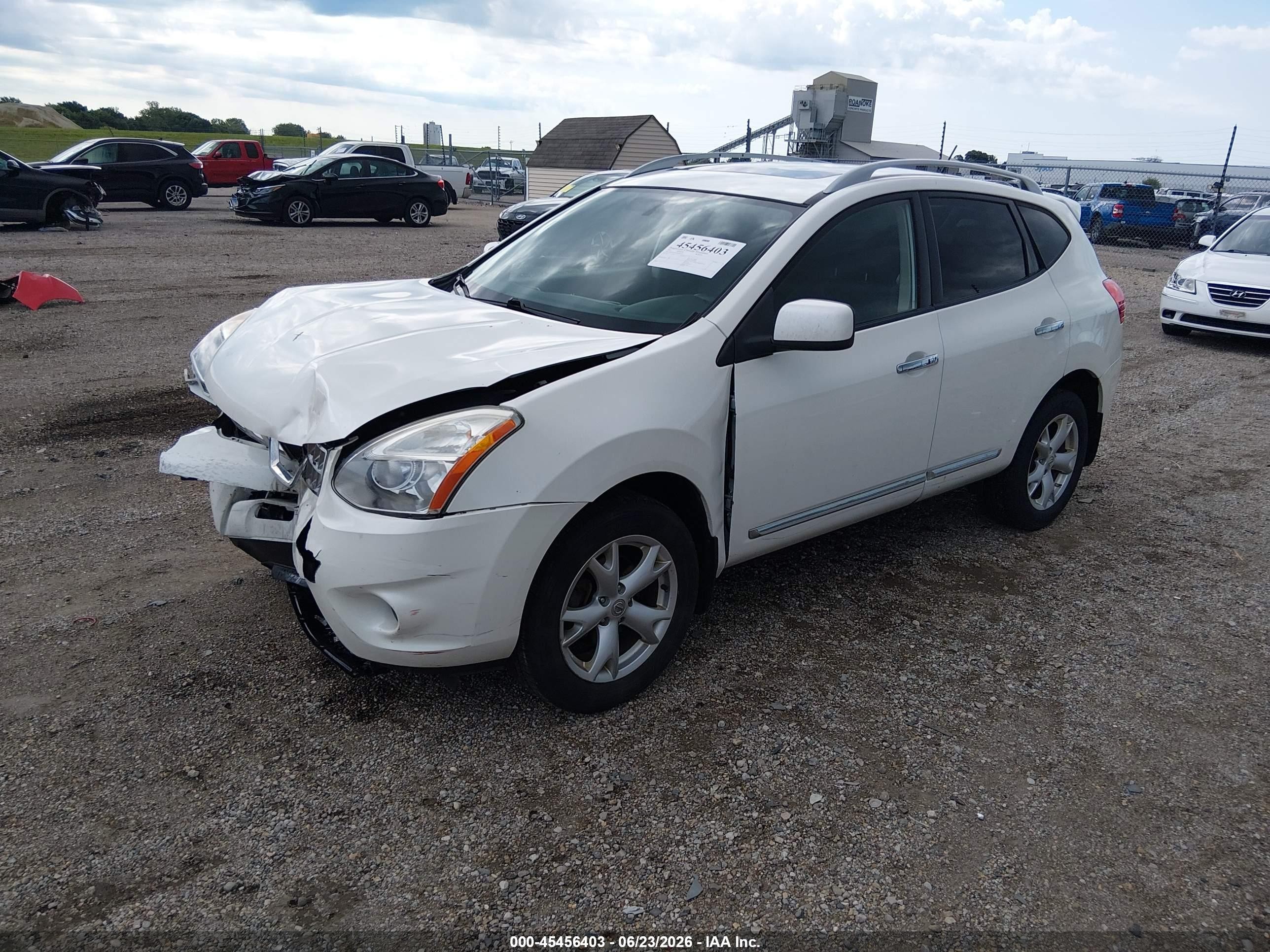 2011 Nissan Rogue Sv White vin: JN8AS5MV2BW301231