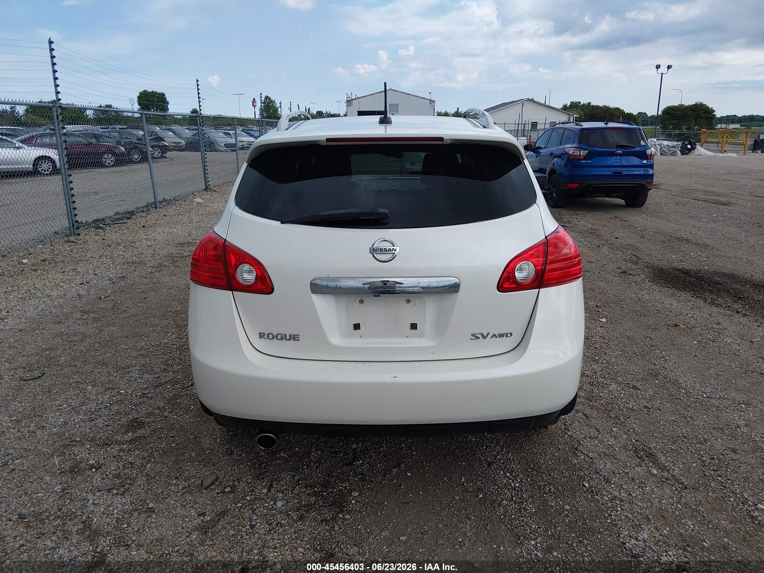 2011 Nissan Rogue Sv White vin: JN8AS5MV2BW301231